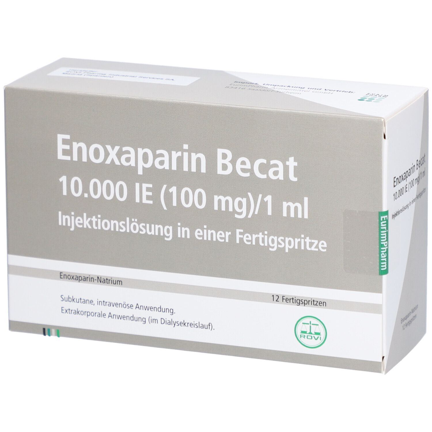 Enoxaparin Becat 10.000 I.E. 100 mg/1 ml