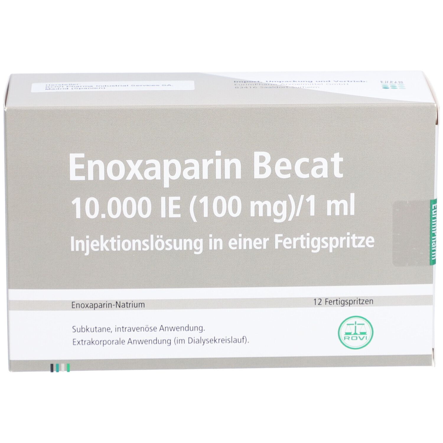 Enoxaparin Becat 10.000 I.E. 100 mg/1 ml