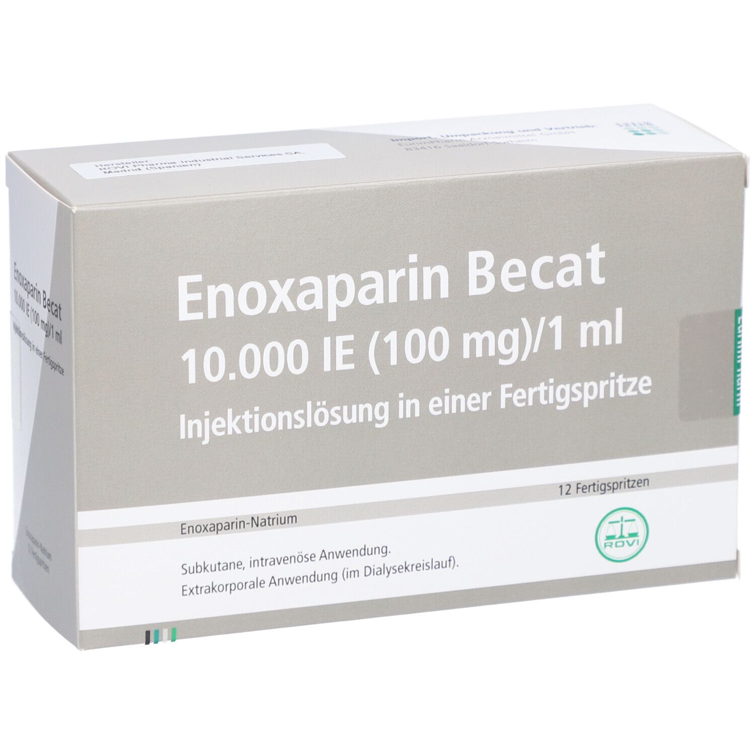 Enoxaparin Becat 10.000 I.E. 100 mg/1 ml
