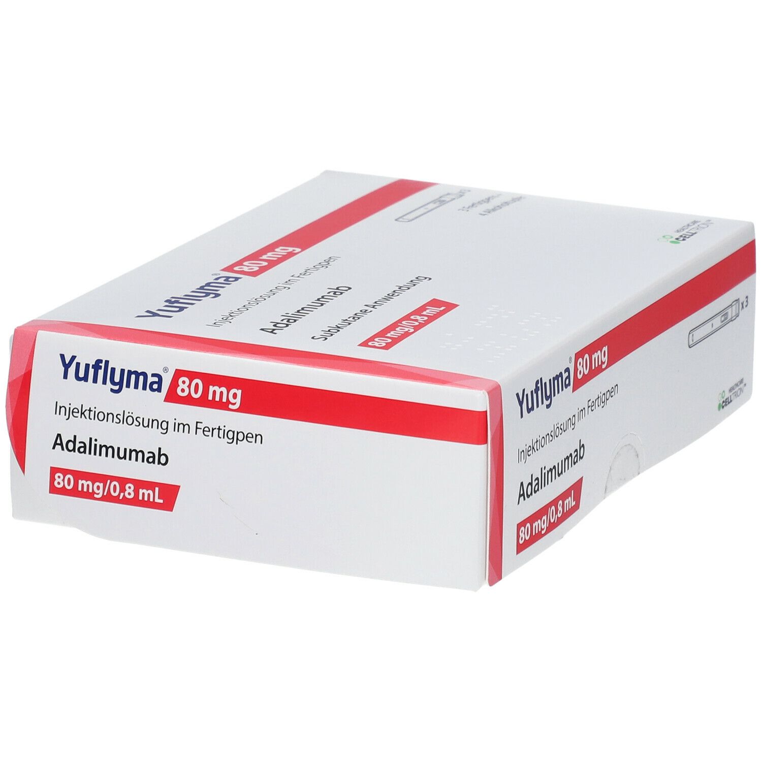 Yuflyma 80 mg/0,8 ml Inj.-Lösung im Fertigpen 3 St Injektionslösung