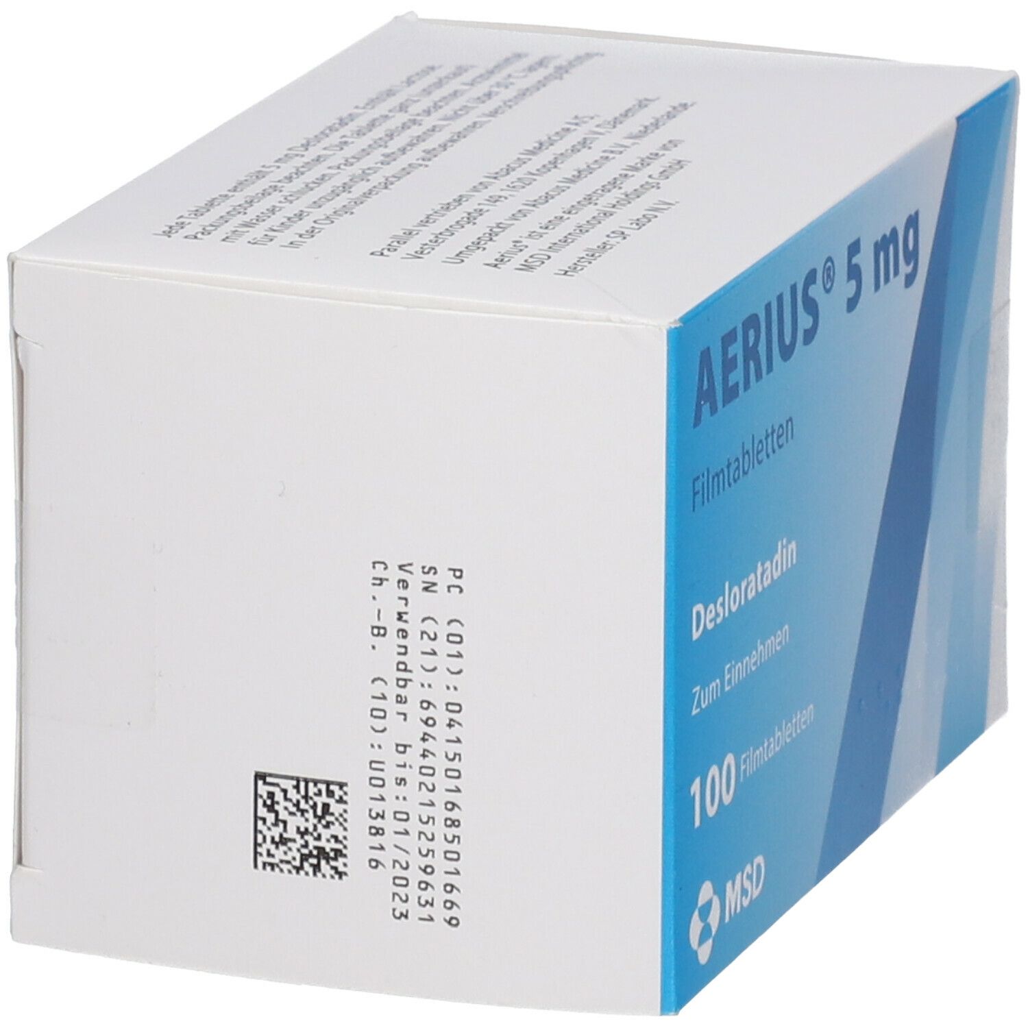 Aerius 5 mg Filmtabletten 100 St