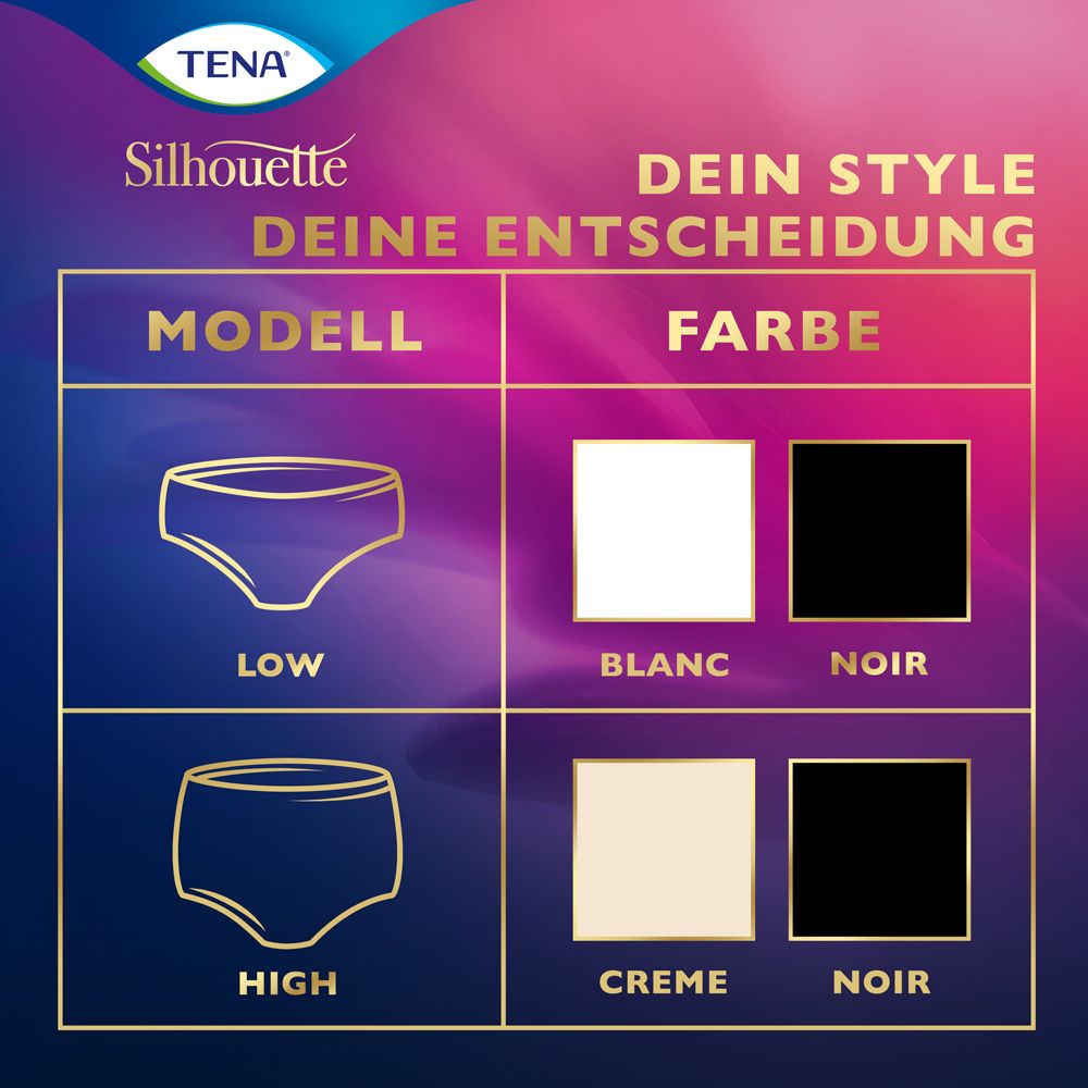 TENA Silhouette Plus Noir M Inkontinenz Pants