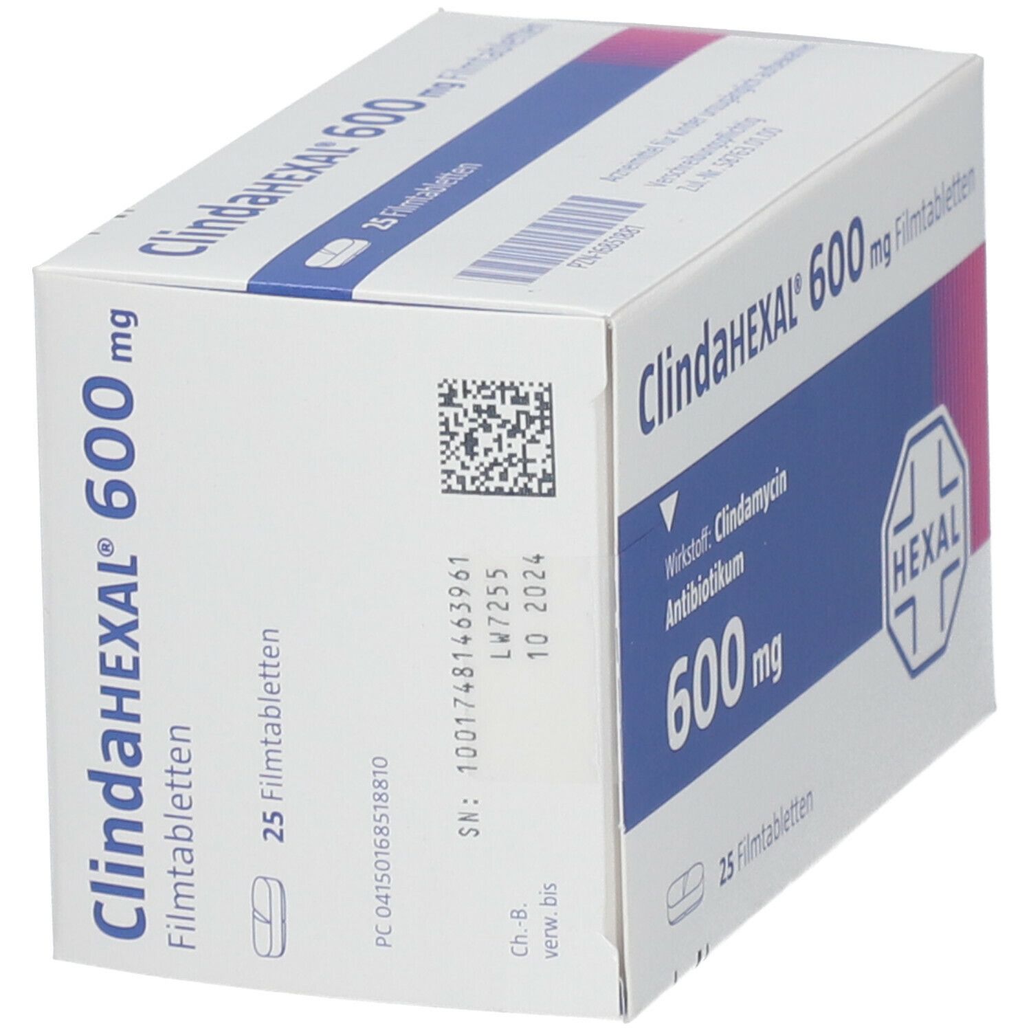 Clindahexal 600 mg Filmtabletten 25 St