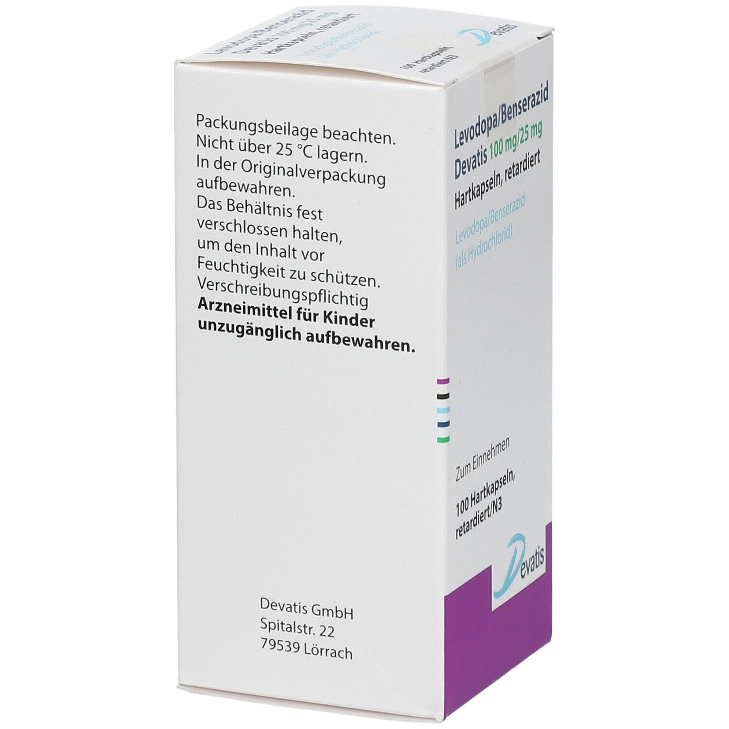 Levodopa/Benserazid Devatis 100 mg/25 mg