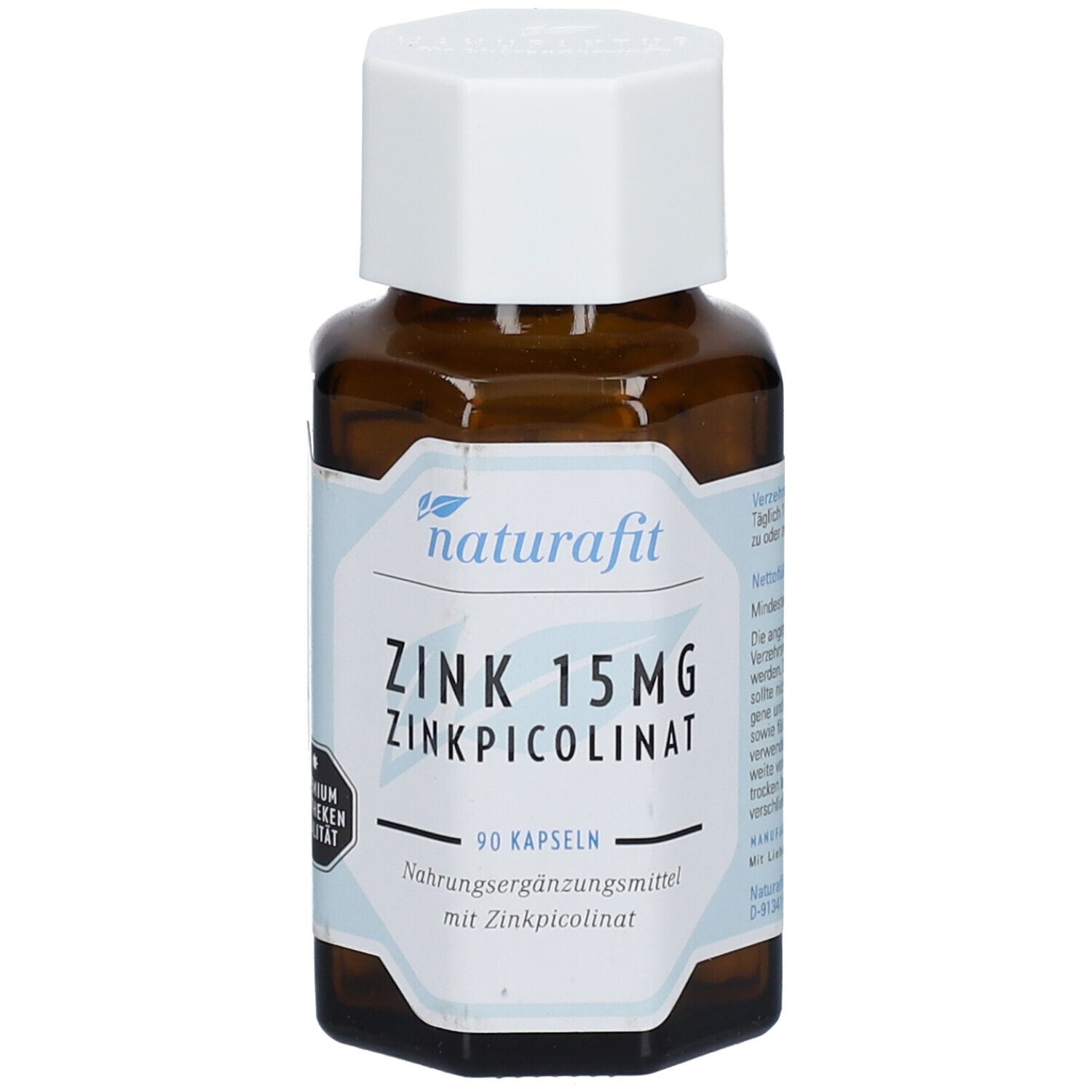naturafit ZINK 15 mg ZINKPICOLINAT