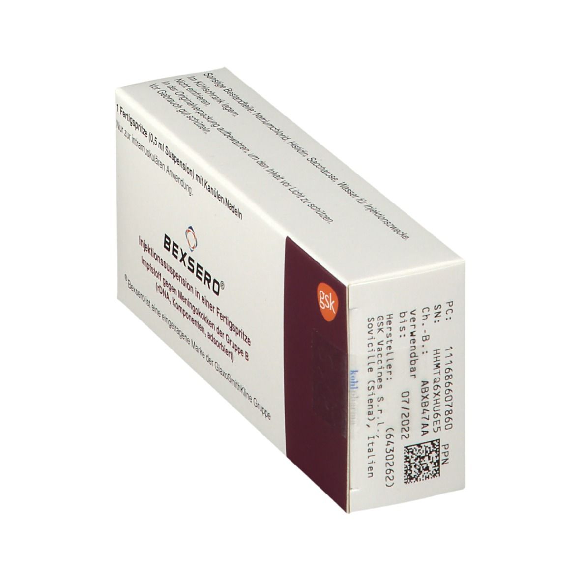 Bexsero Injektionssuspension i.e.Fertigspritze 1x0,5 ml