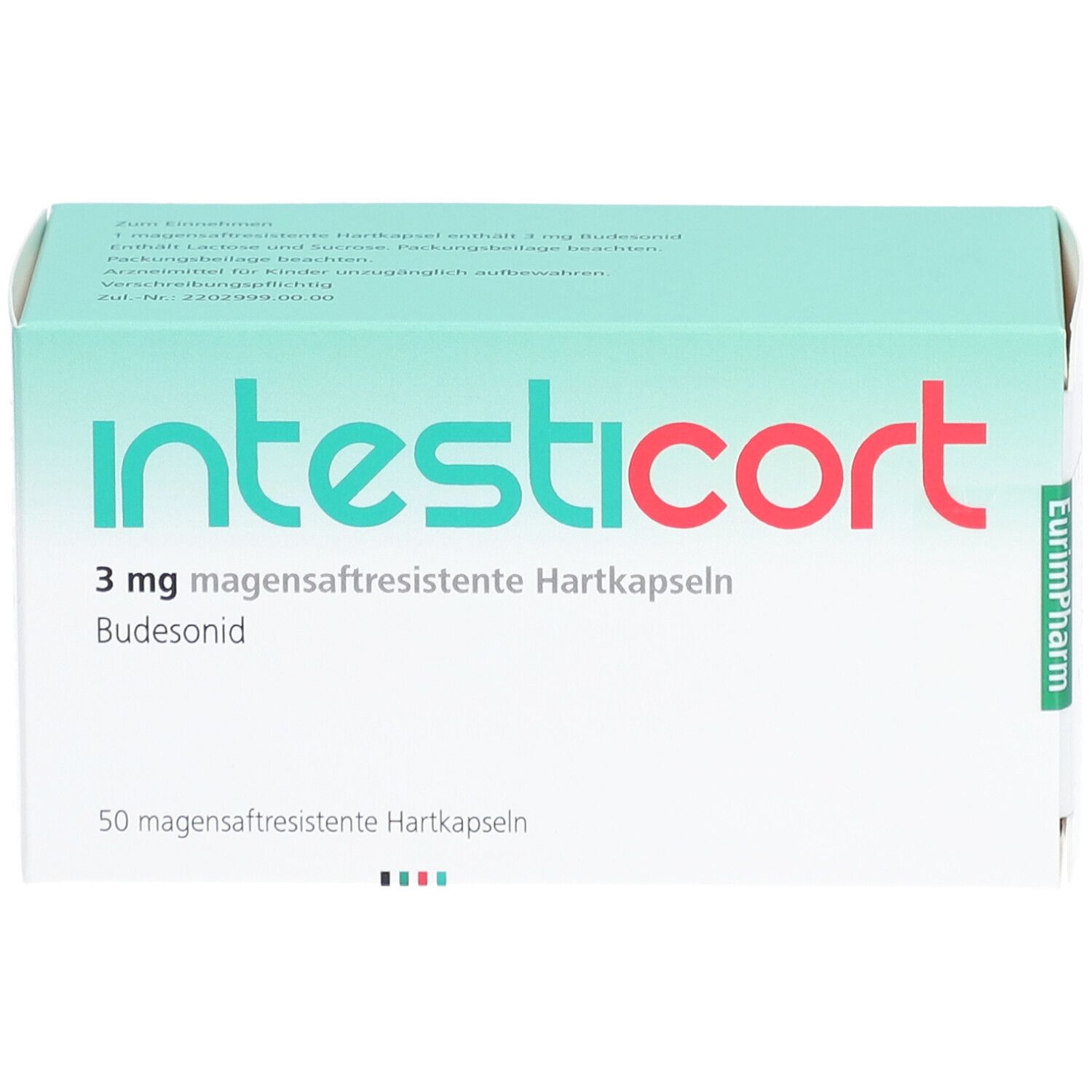 Intesticort 3 mg magensaftresistente Hartkapseln 50 St Magensaftresistente