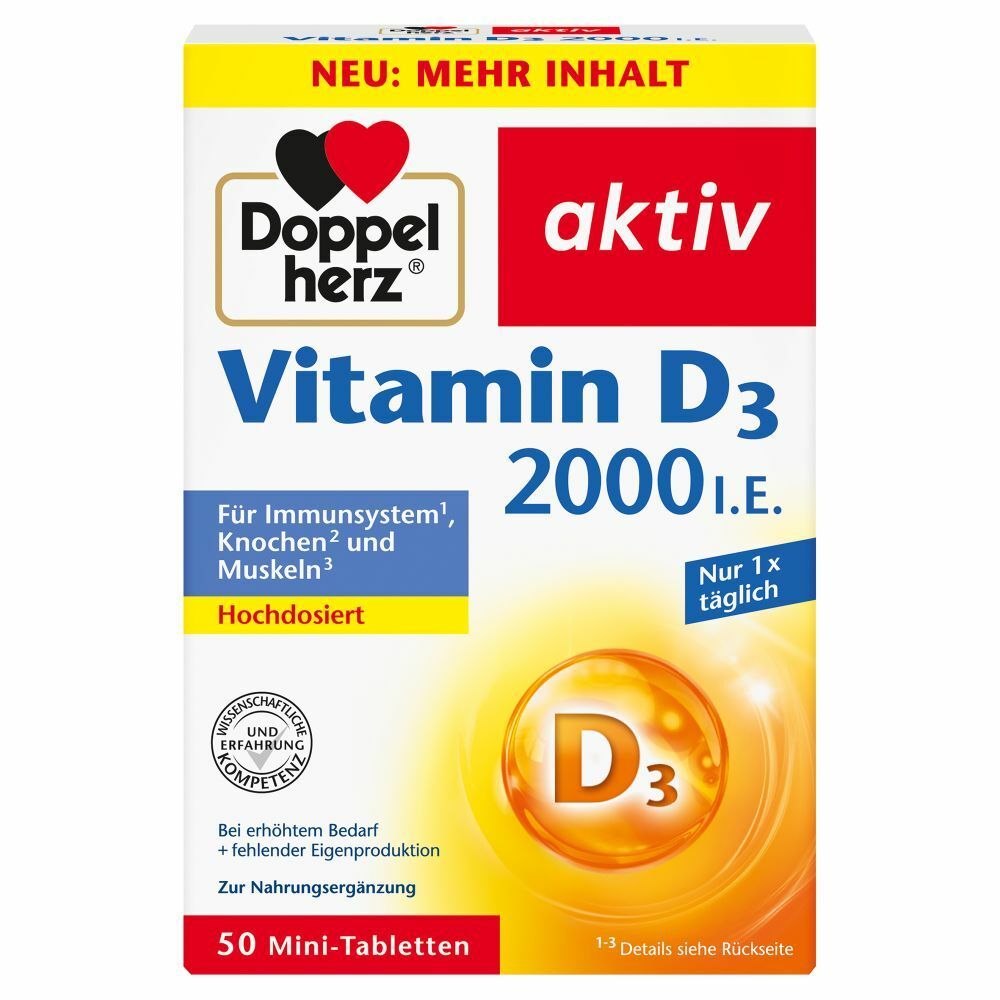 Doppelherz® aktiv Vitamin D3 2000 I.e.