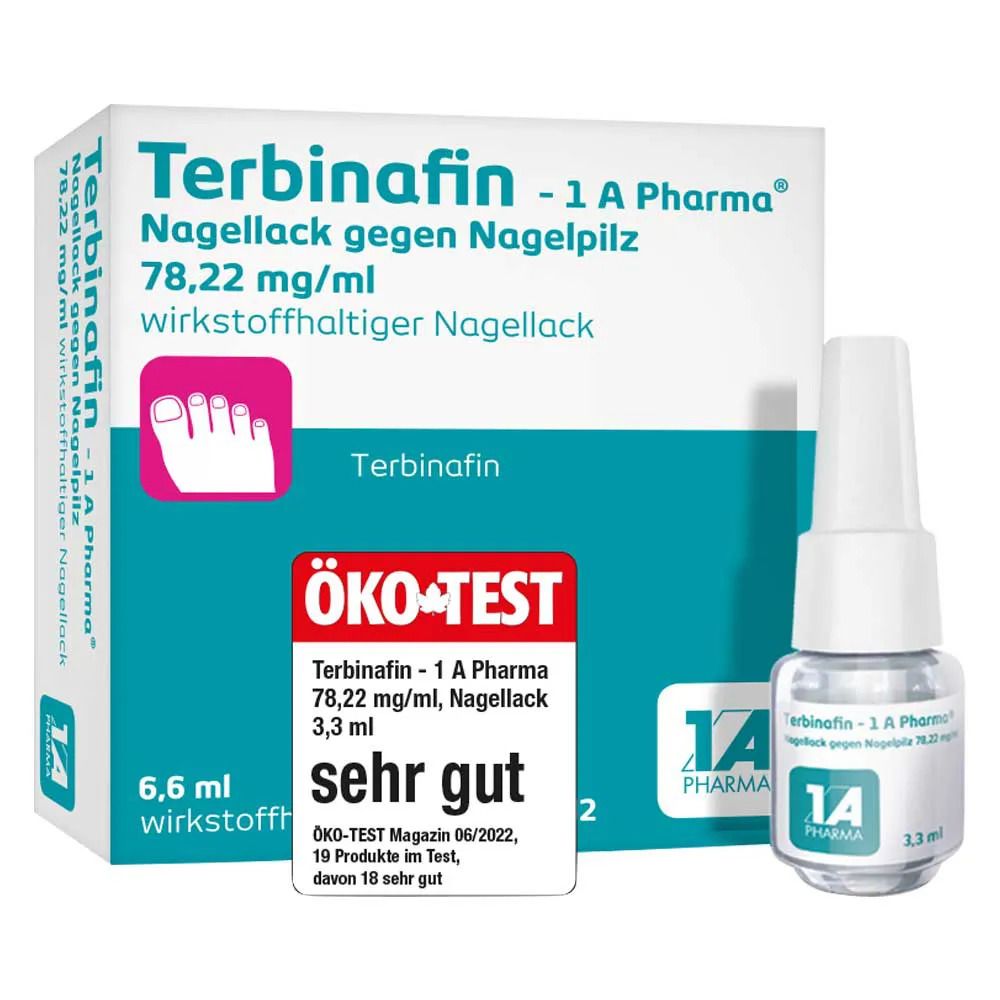 Terbinafin-1A Pharma Nagell.g.Nagelpilz 78,22mg/ml 6,6 ml Wirkstoffhaltiger Nagellack