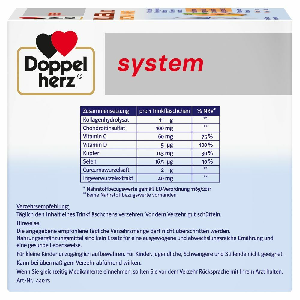 Doppelherz® system KOLLAGEN 11.000 CURCUMA + INGWER