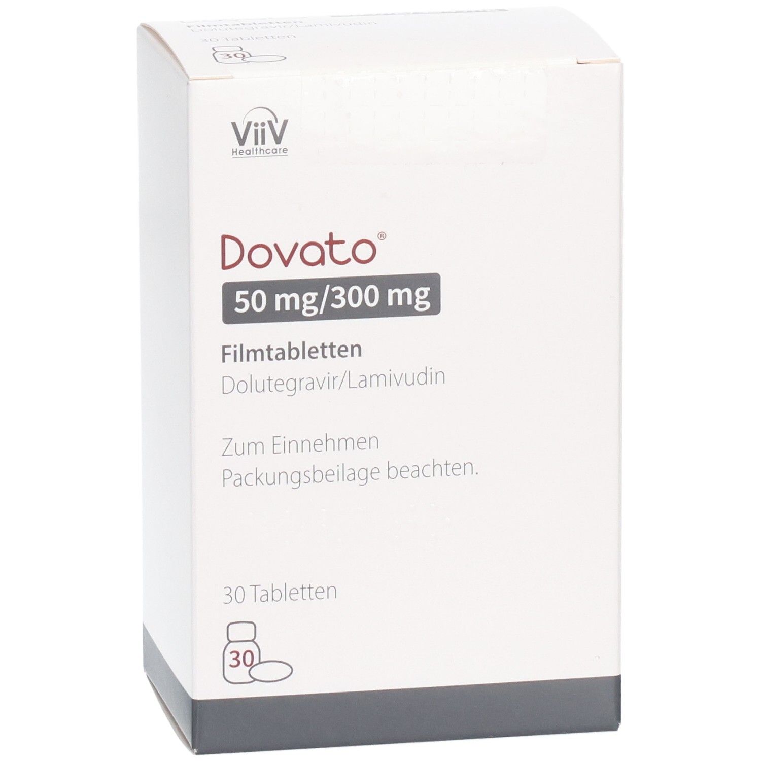 Dovato 50mg/300mg Filmtabletten, 30 Tabletten.