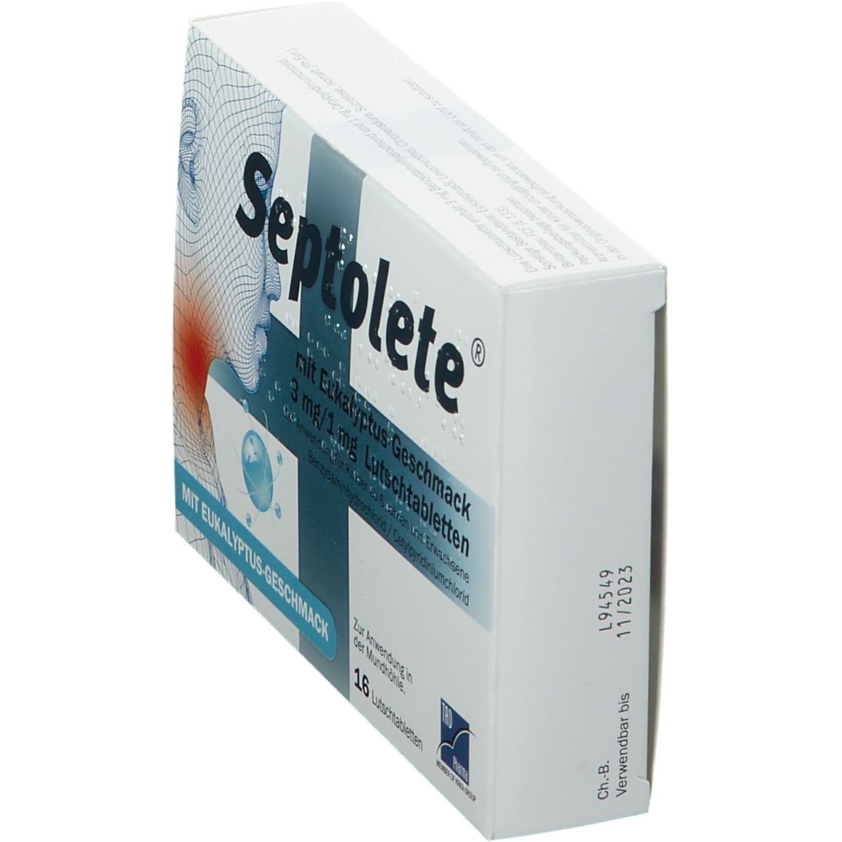 Septolete® 3 mg/1 mg Lutschtabletten Eukalyptus-Geschmack