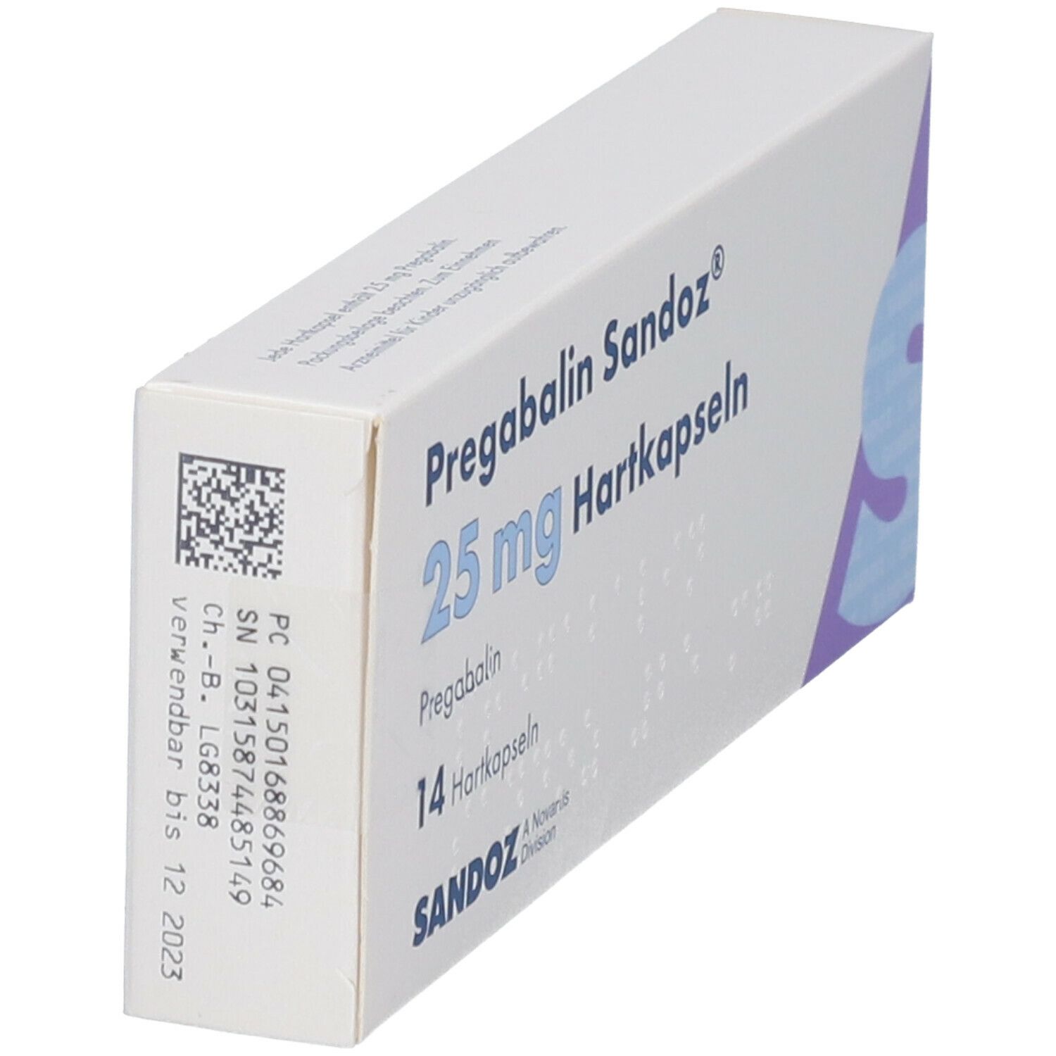 Pregabalin Sandoz 25 mg Hartkapseln 14 St