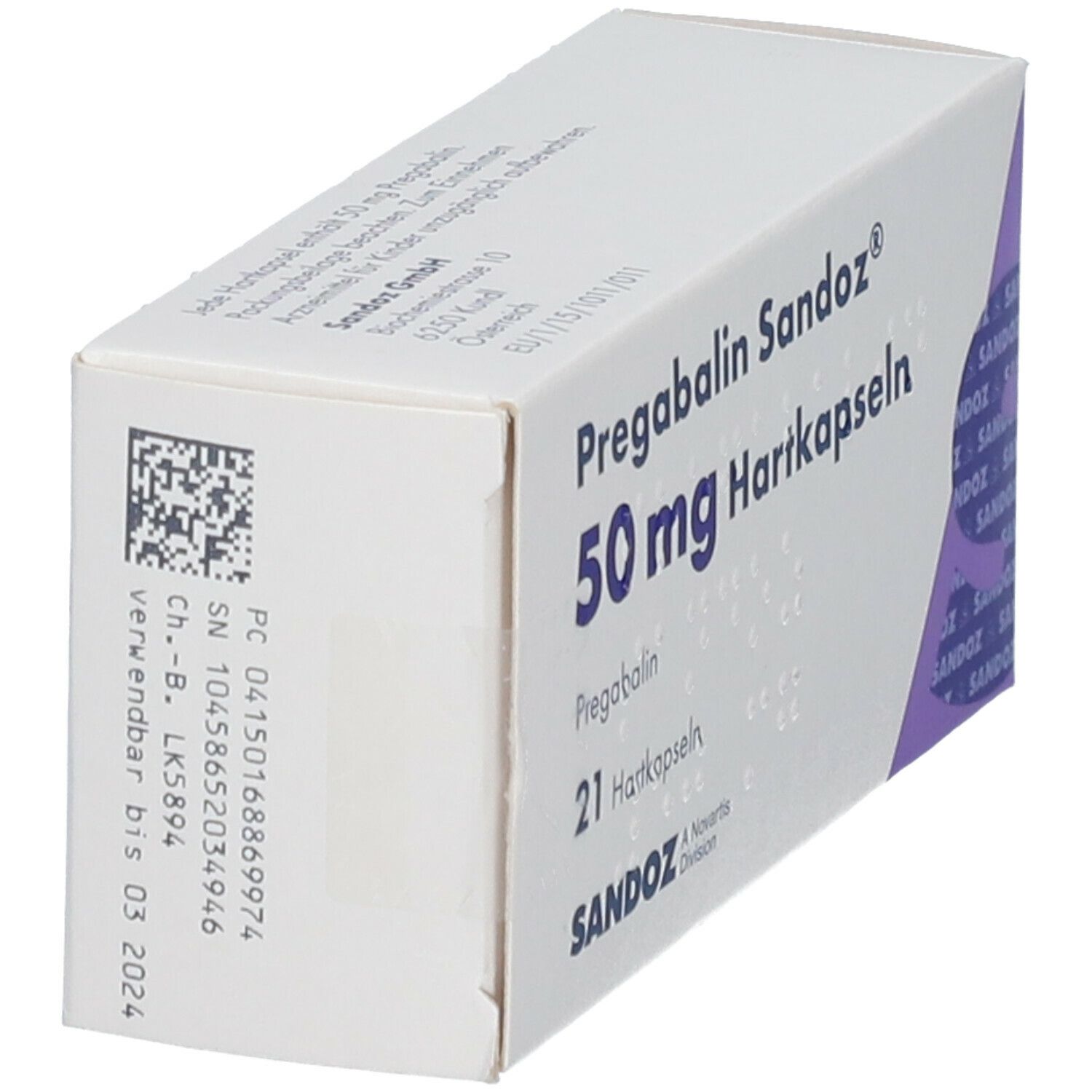 Pregabalin Stada 50 mg Hartkapseln 21 St