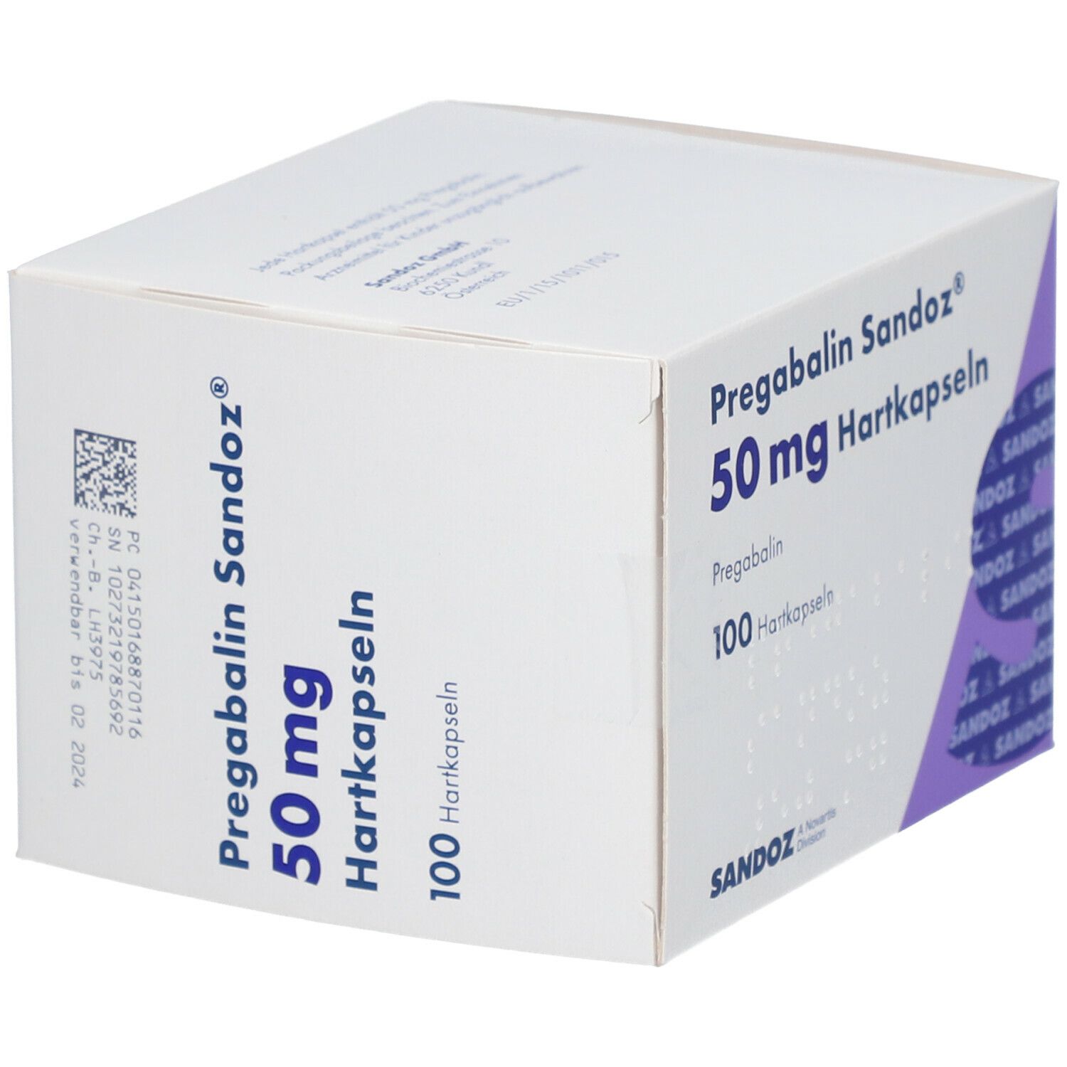 Pregabalin Sandoz 50 mg Hartkapseln 100 St