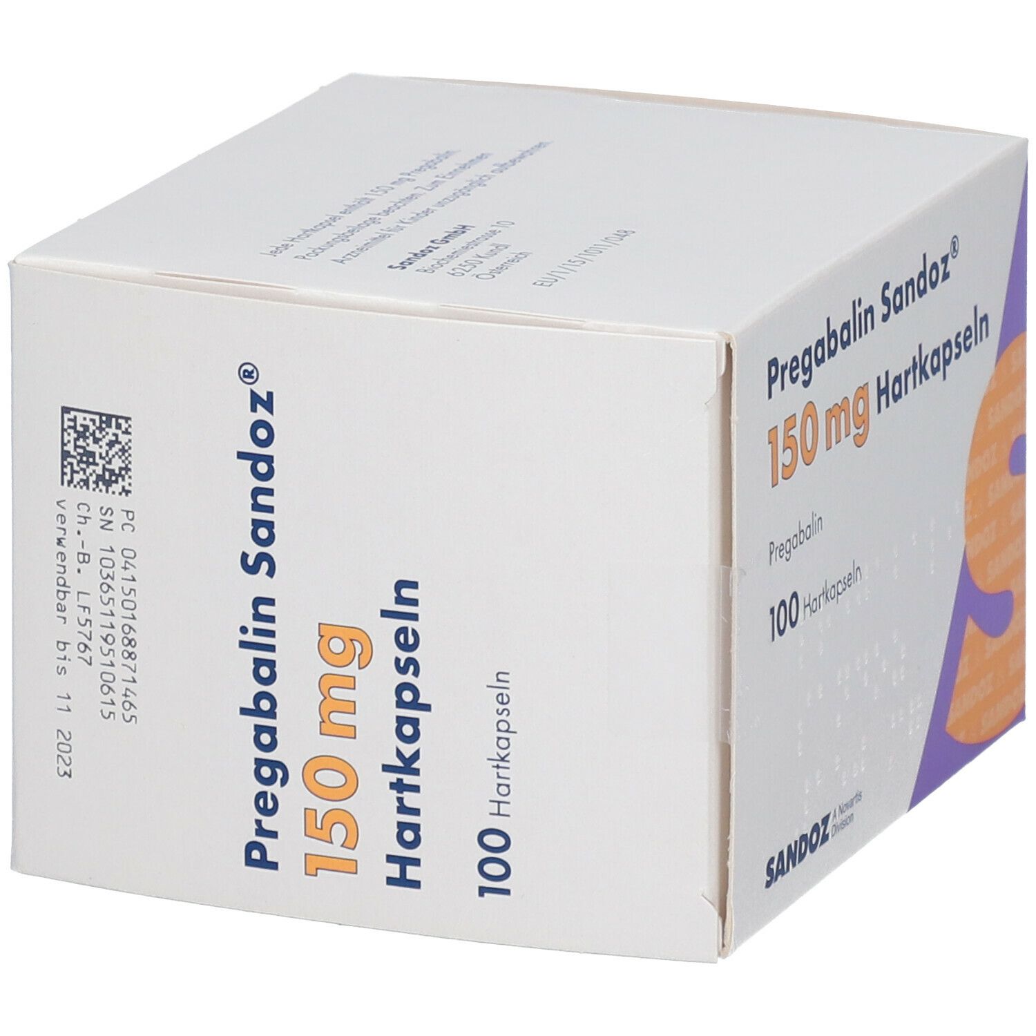 Pregabalin Stada 150 mg Hartkapseln 100 St