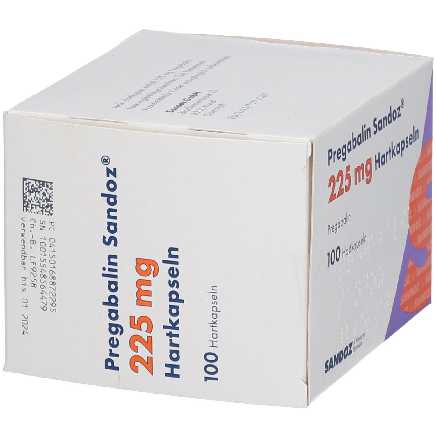 Pregabalin Sandoz 225 mg Hartkapseln 100 St