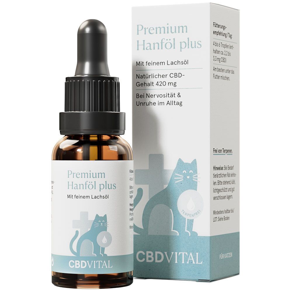 CBD Vital Hanföl Tropfen f.Katzen 20 ml