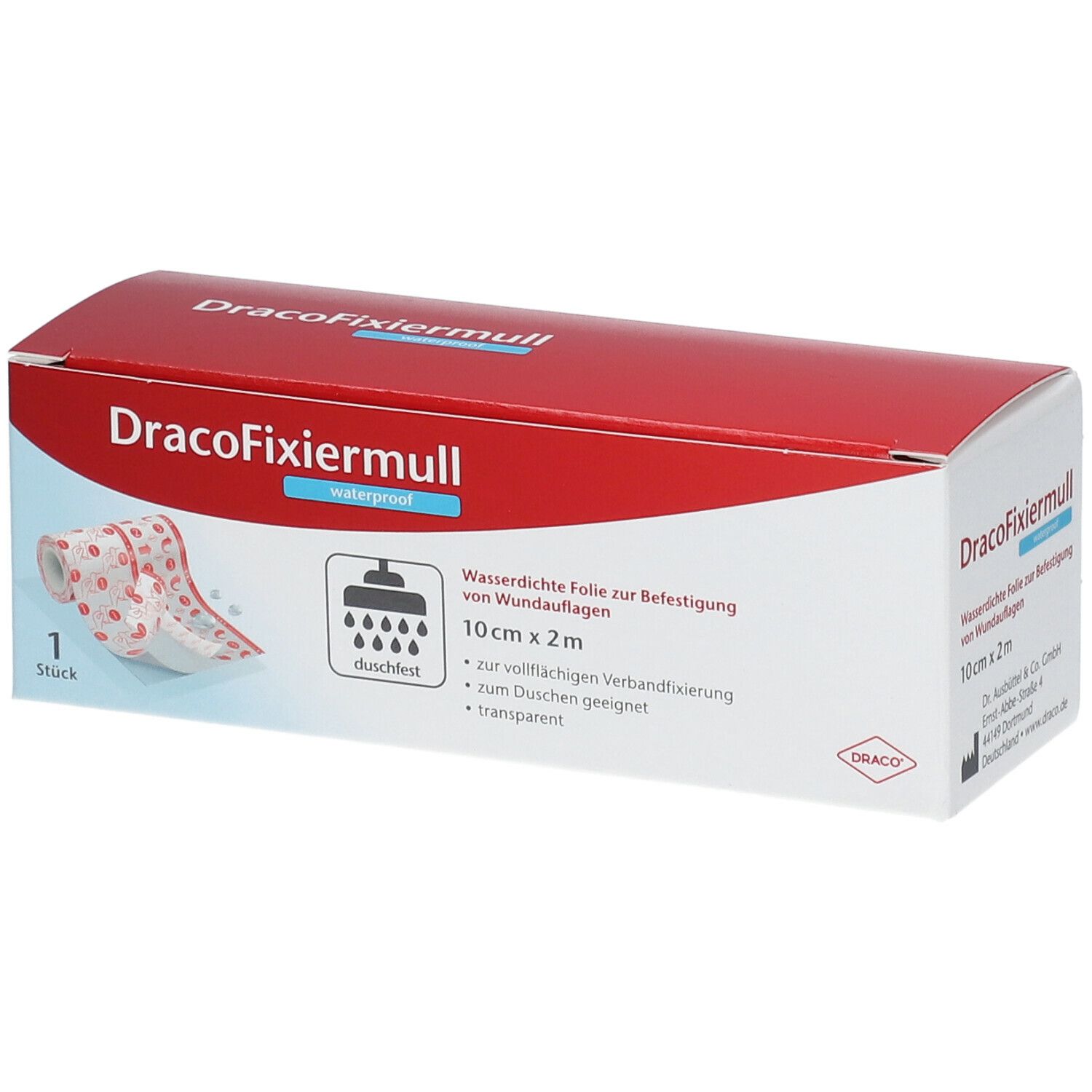 Dracofixiermull waterproof 10 cmx2 m