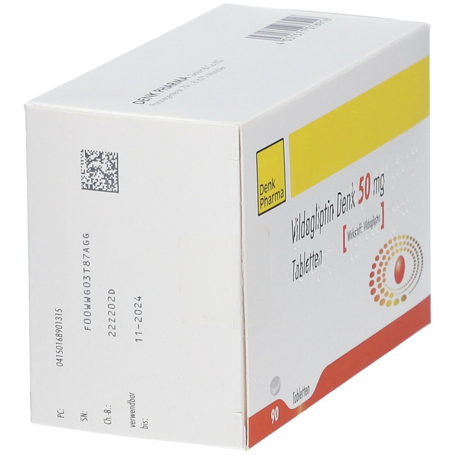 Vildagliptin Denk 50 mg Tabletten 90 St