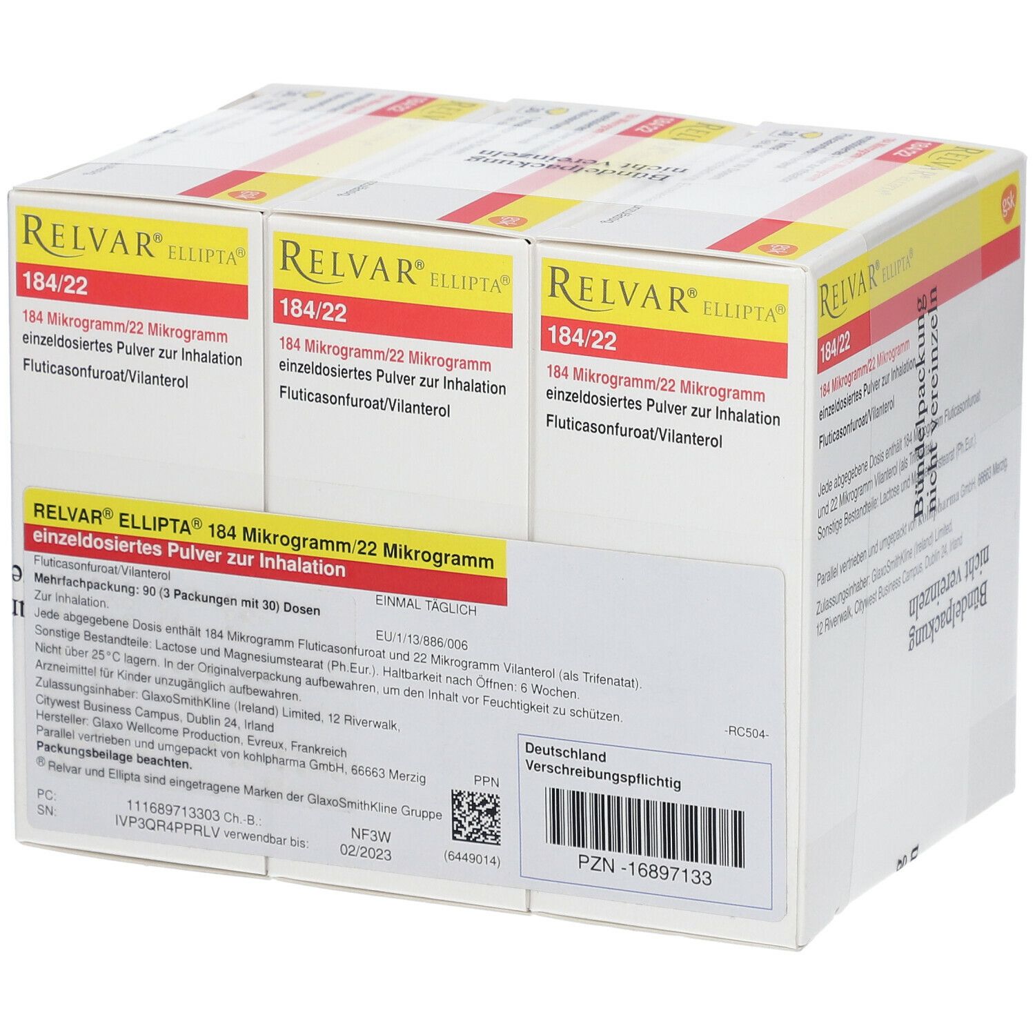 Relvar Ellipta 184 µg/22 µg