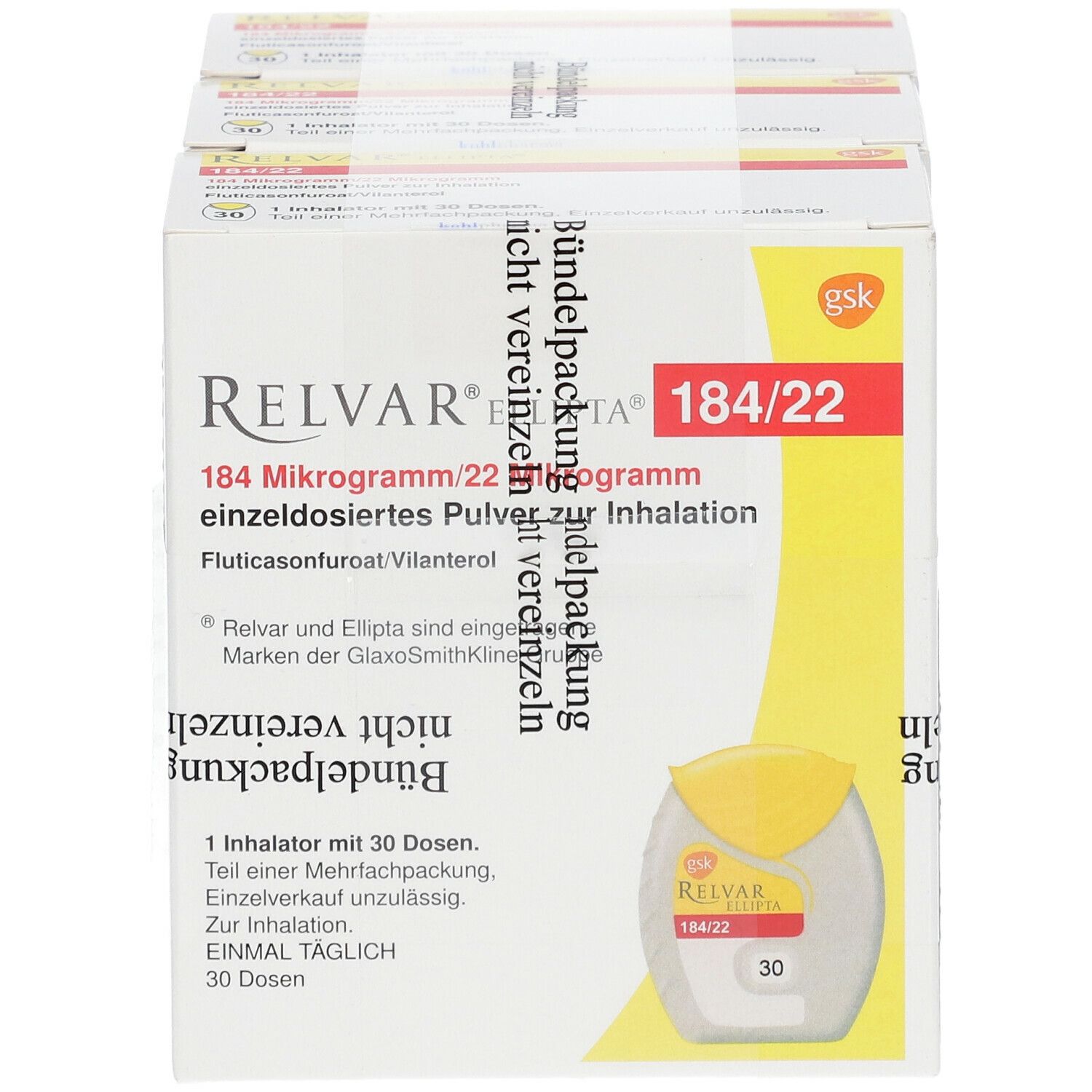 Relvar Ellipta 184 µg/22 µg