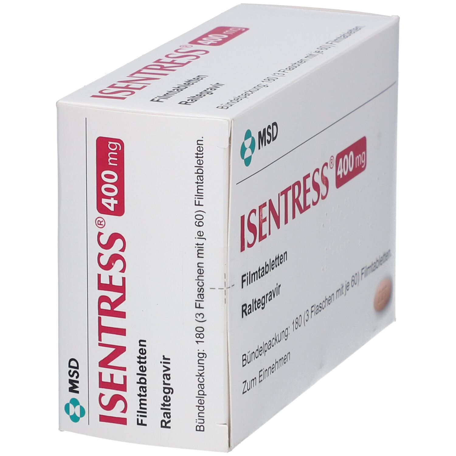 Isentress 400 mg Filmtabletten 180 St