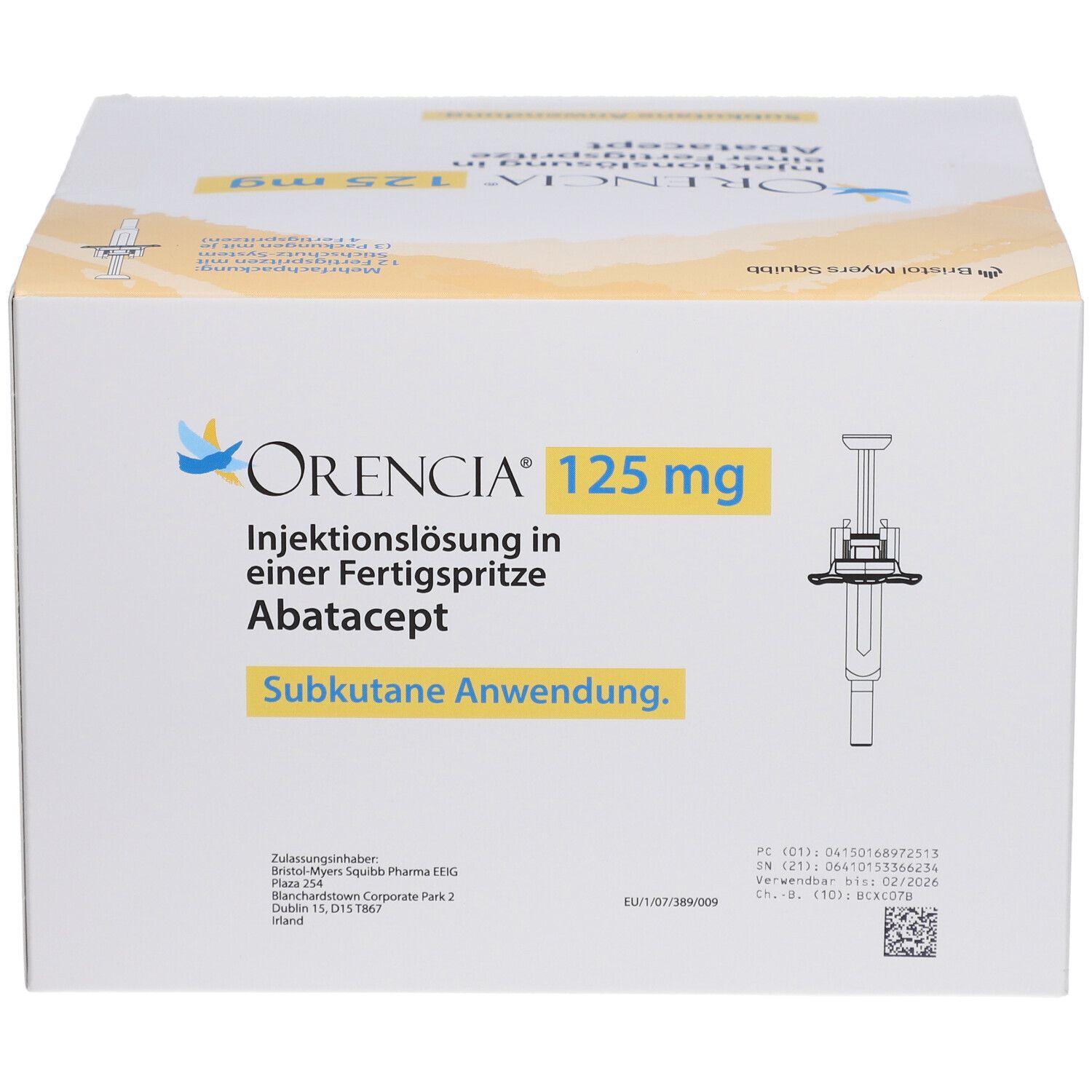ORENCIA 125 mg Injektionslösung i.e.Fertigspritze
