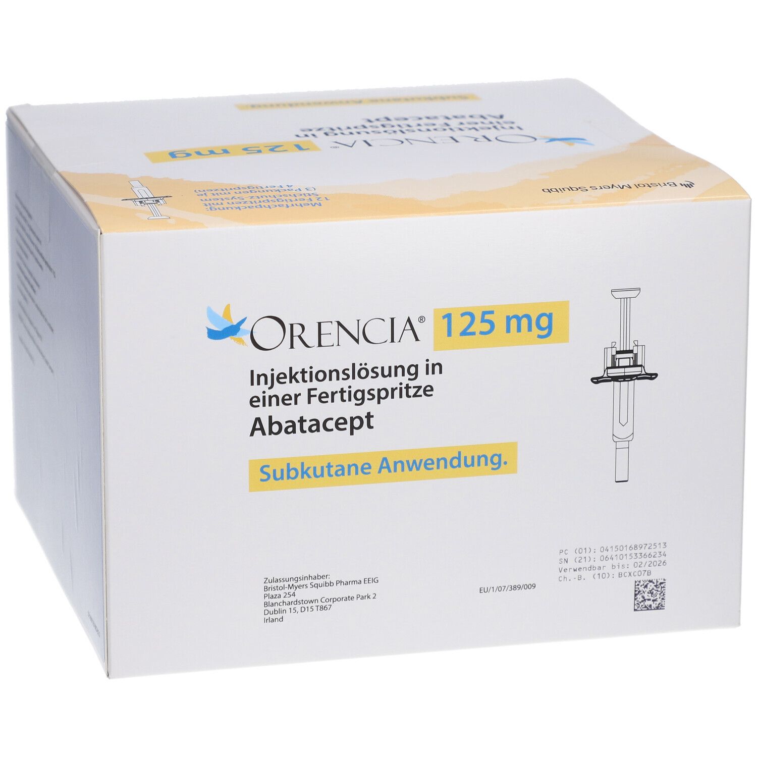 ORENCIA 125 mg Injektionslösung i.e.Fertigspritze