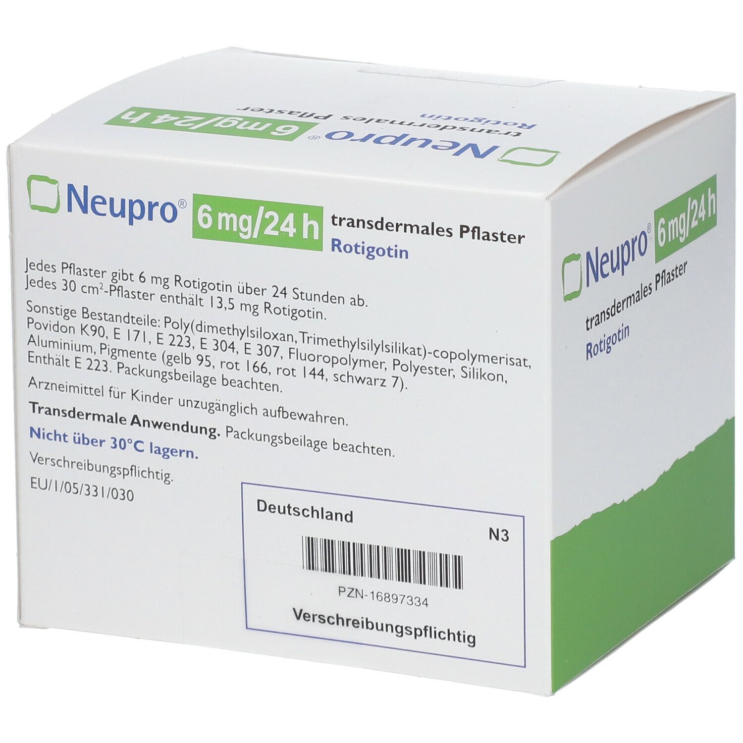 NEUPRO 6 mg/24 h transdermale Pflaster