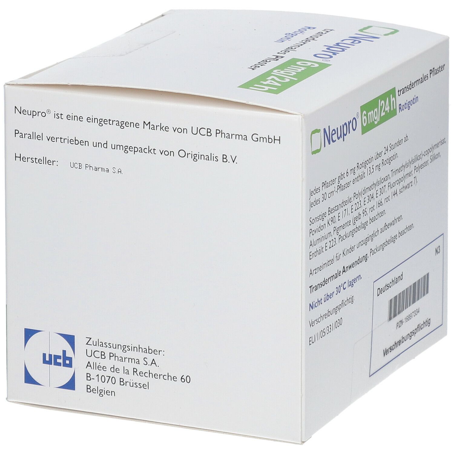 NEUPRO 6 mg/24 h transdermale Pflaster