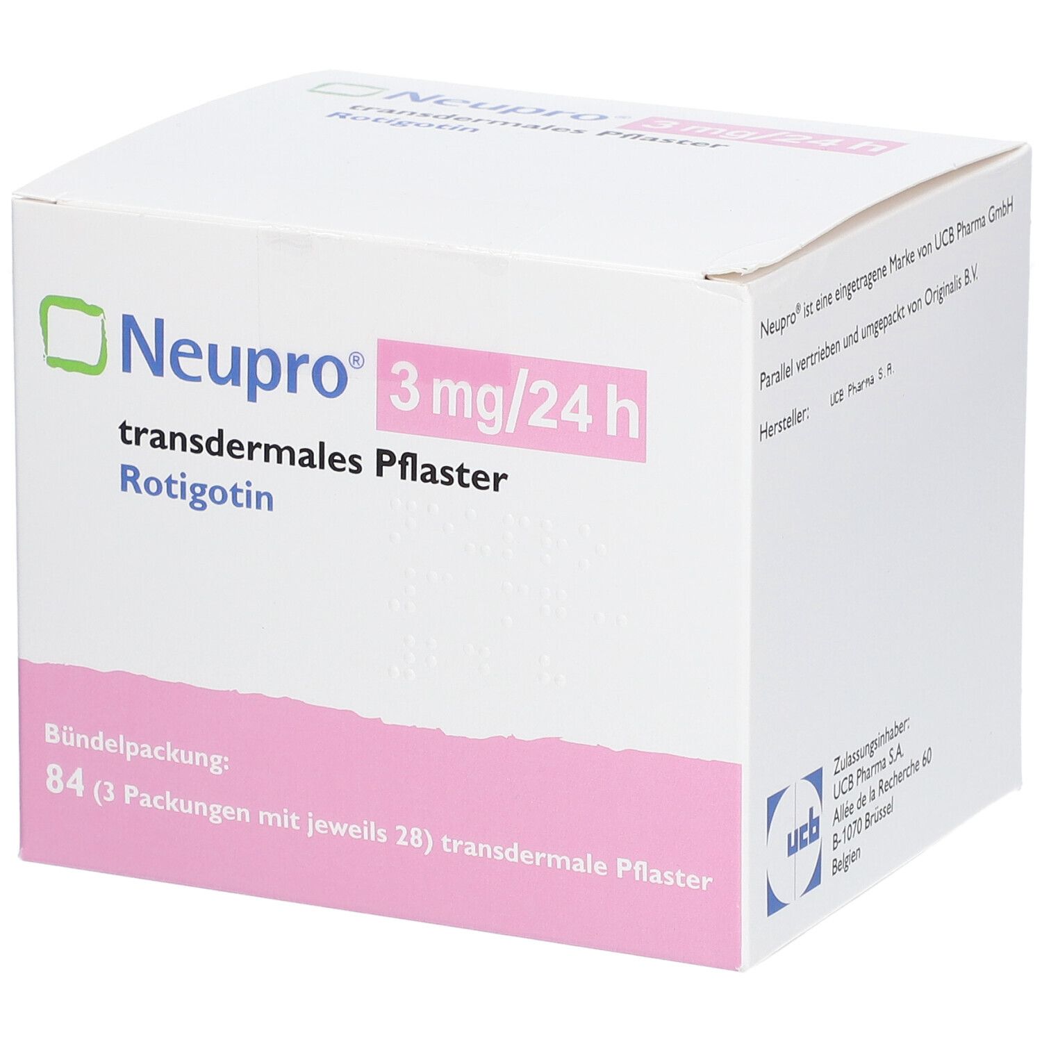 NEUPRO 3 mg/24 h transdermale Pflaster
