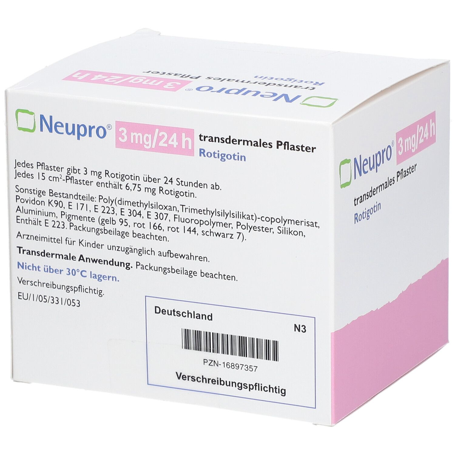 NEUPRO 3 mg/24 h transdermale Pflaster