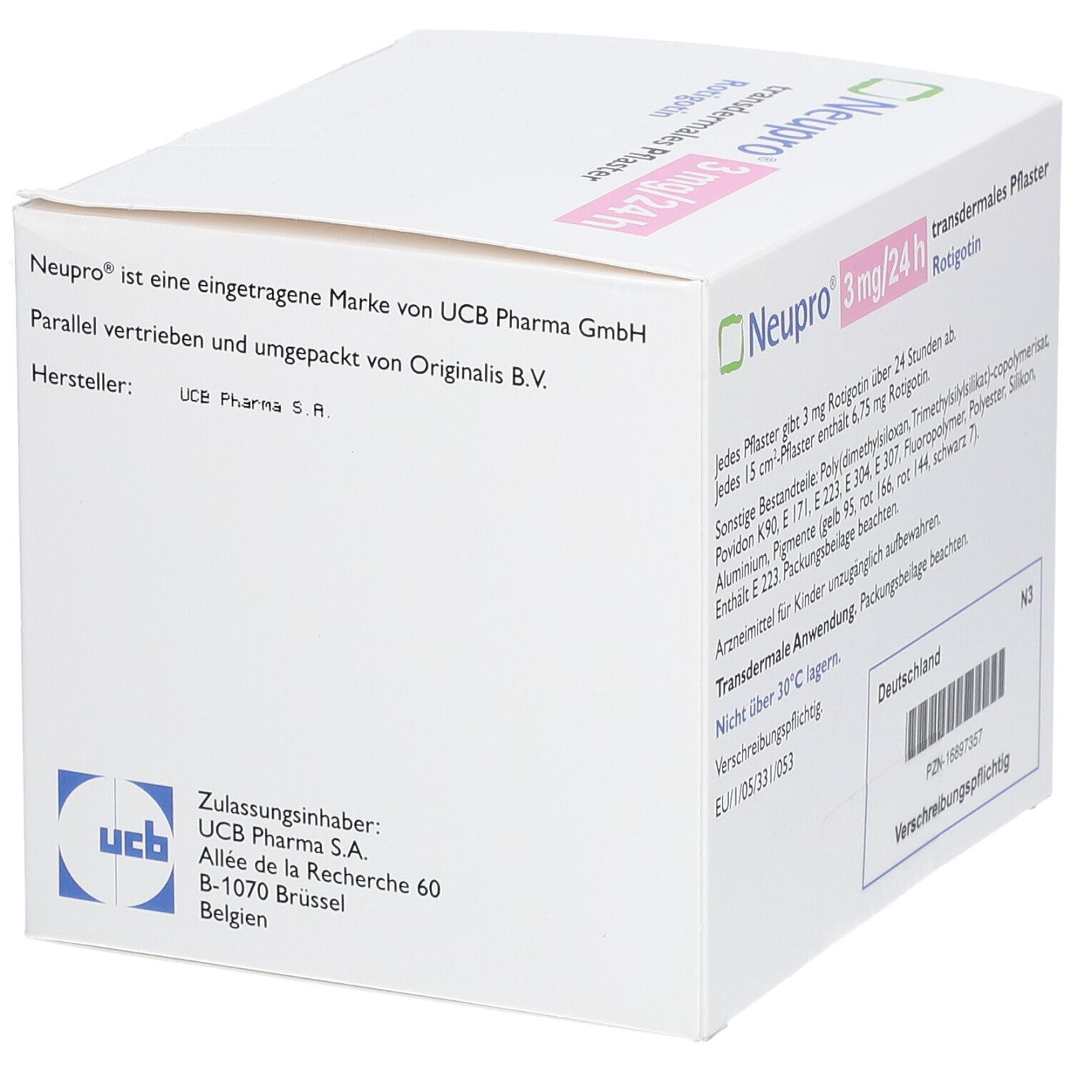 NEUPRO 3 mg/24 h transdermale Pflaster