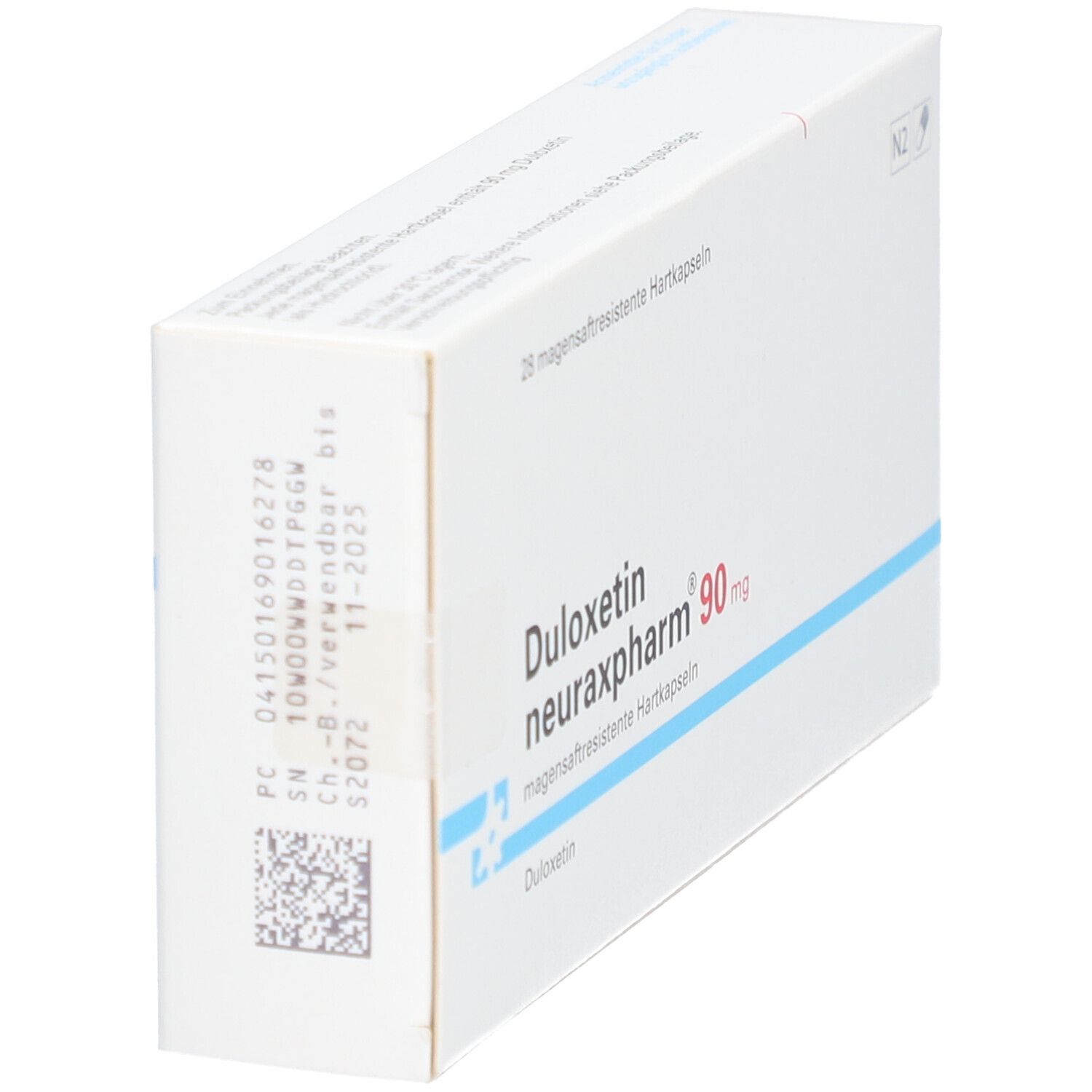 Duloxetin neuraxpharm 90 mg magensaftres.Hartkaps. 28 St Magensaftresistente Hartkapseln