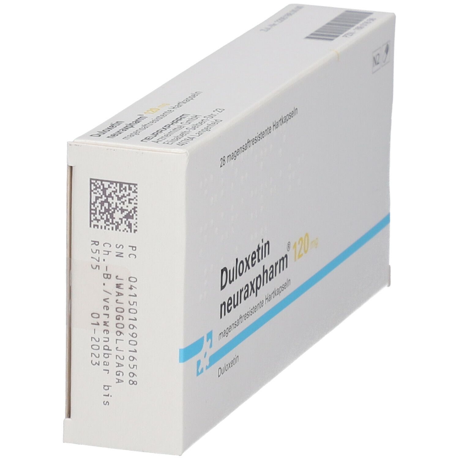 Duloxetin neuraxpharm 120 mg magensaftres.Hartkaps 28 St Magensaftresistente Hartkapseln