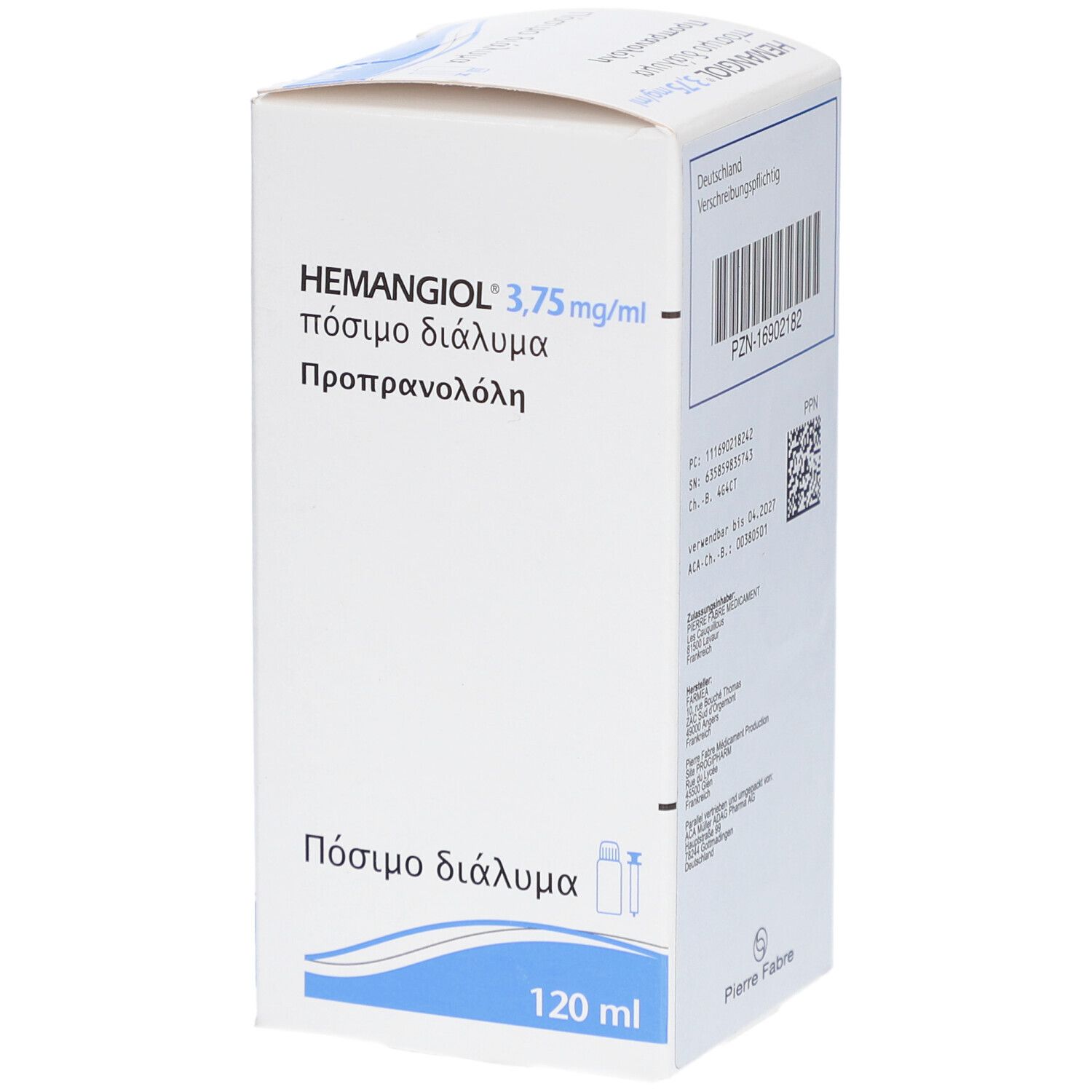 HEMANGIOL 3,75 mg/ml Lösung zum Einnehmen