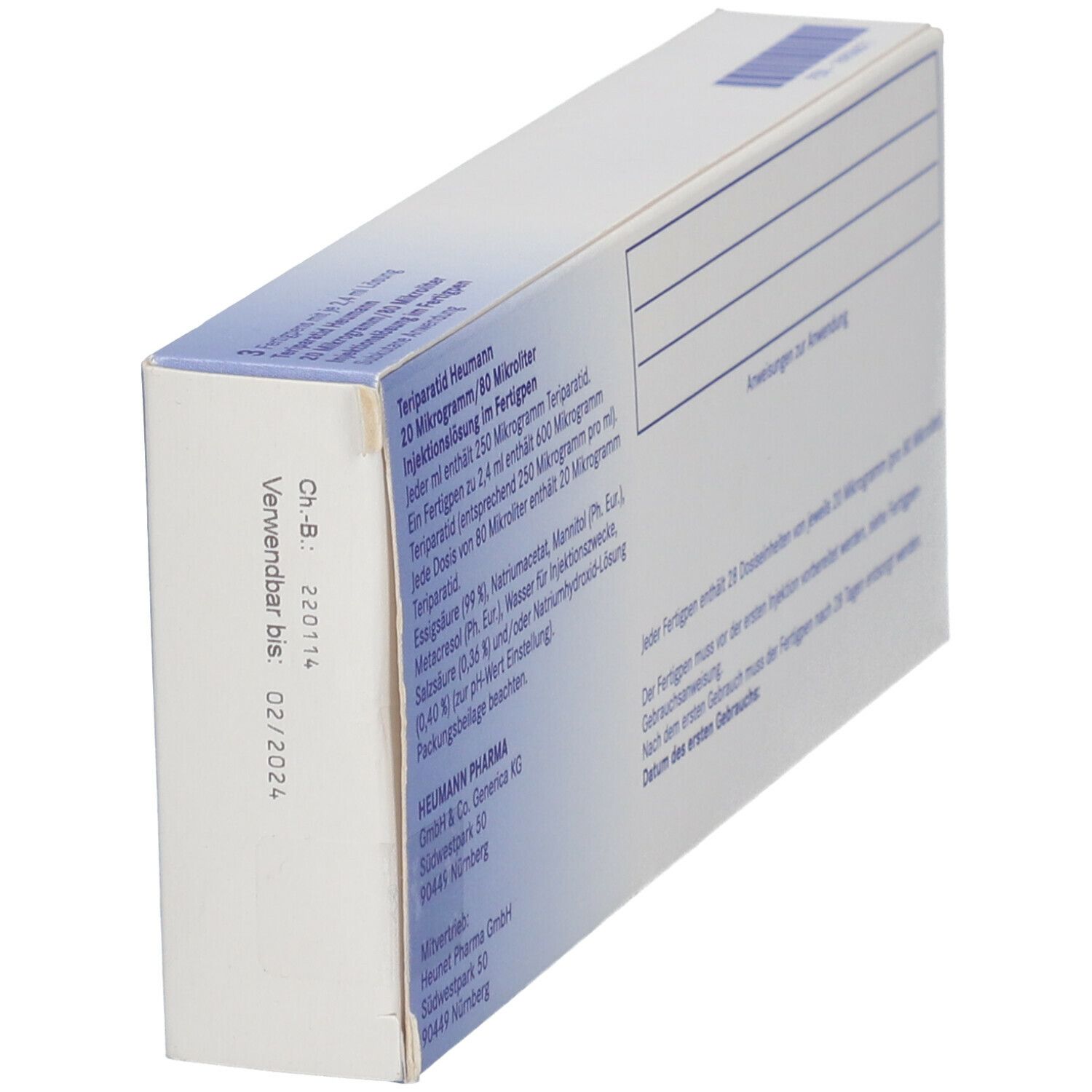 TERIPARATID Heumann 20 µg/80 µl Inj.-Lsg.Fertigpen