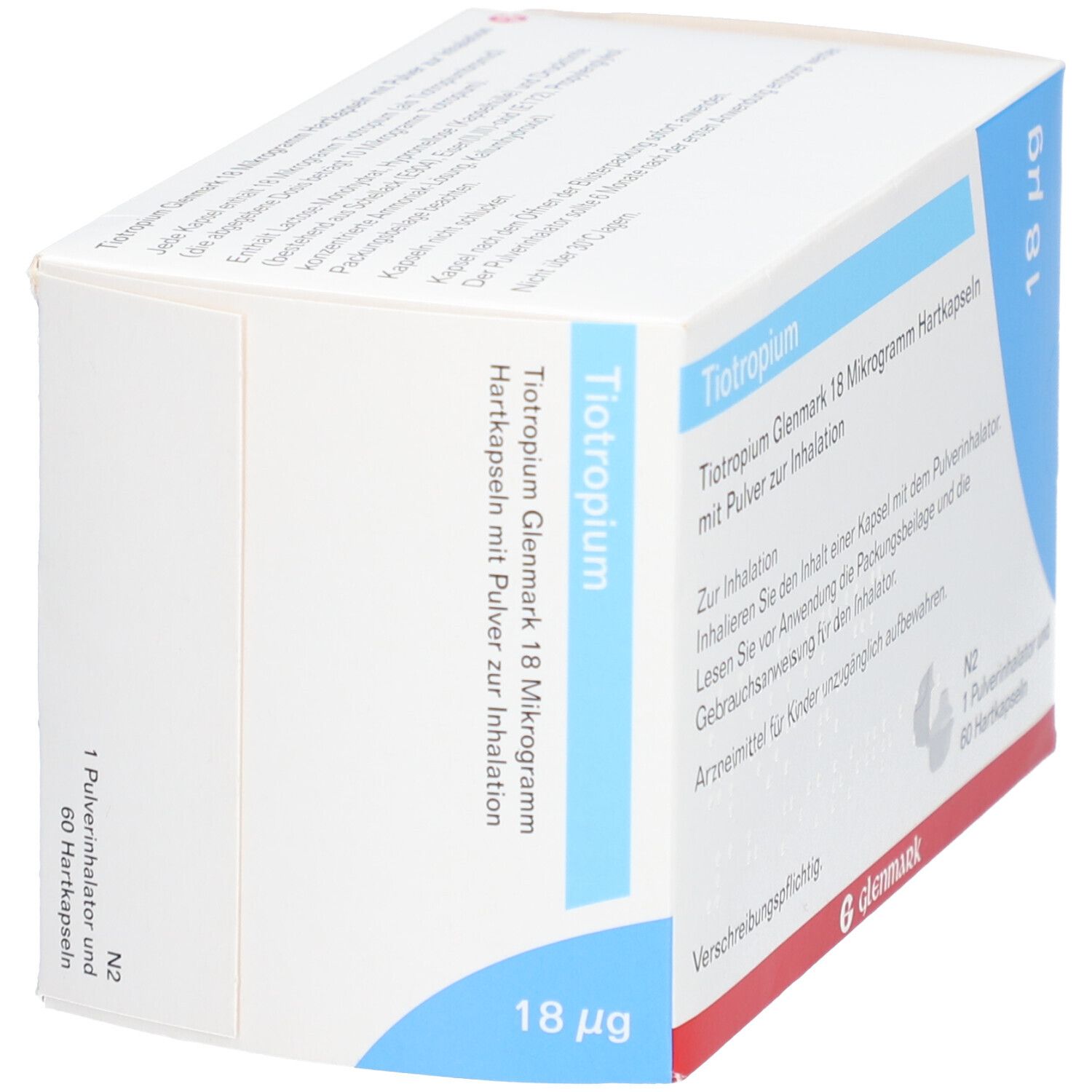 Tiotropium Glenmark 18 µg Hkp.m.Plv.z.Inh.+Inhaler 60 St Hartkapseln mit Pulver zur Inhalation