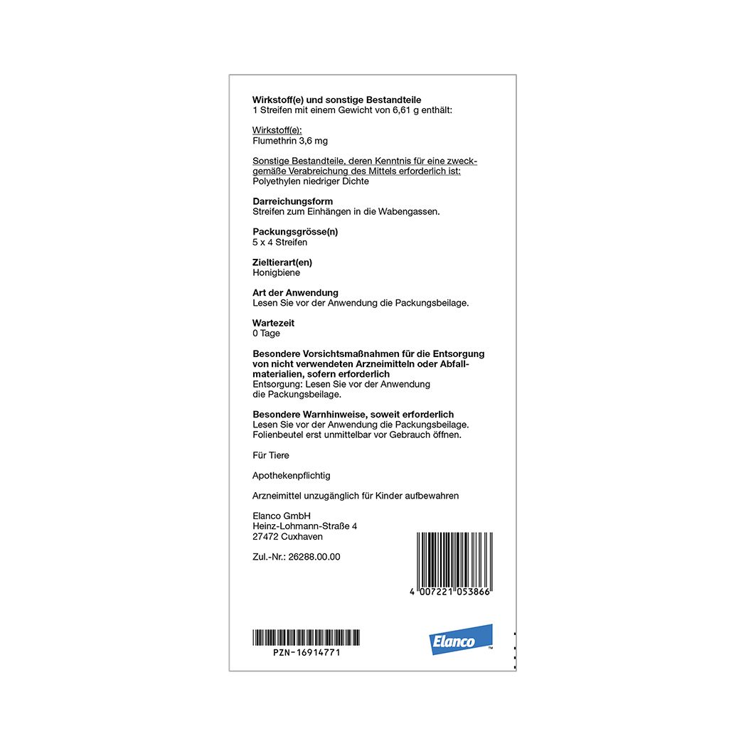 Rückseite der Faltschachtel mit Produktinformationen. Text in deutscher Sprache.