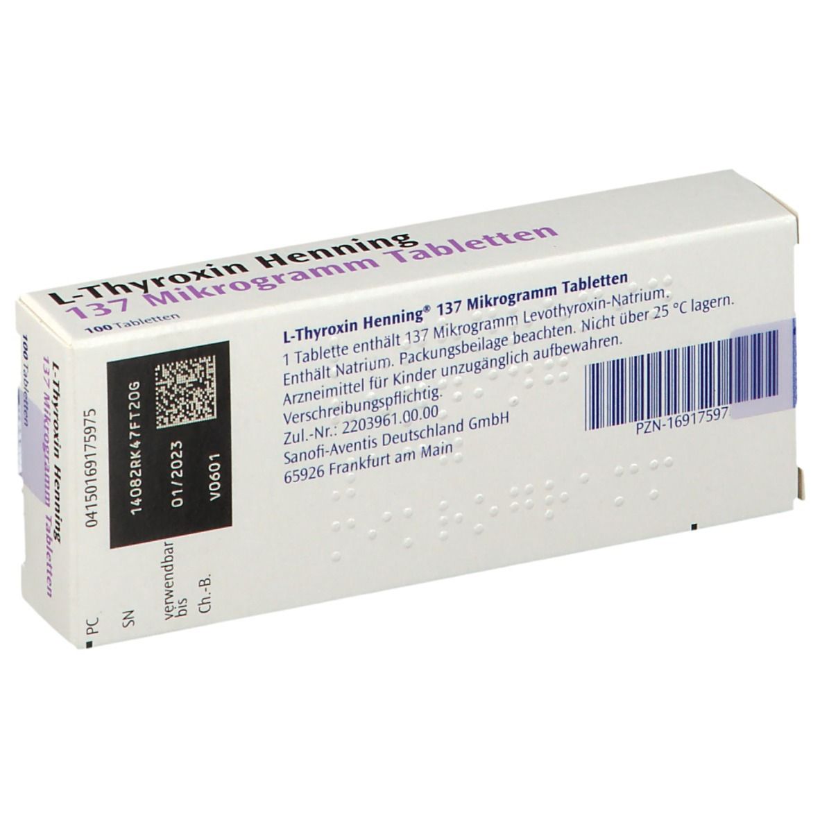 L-Thyroxin Henning 137 µg