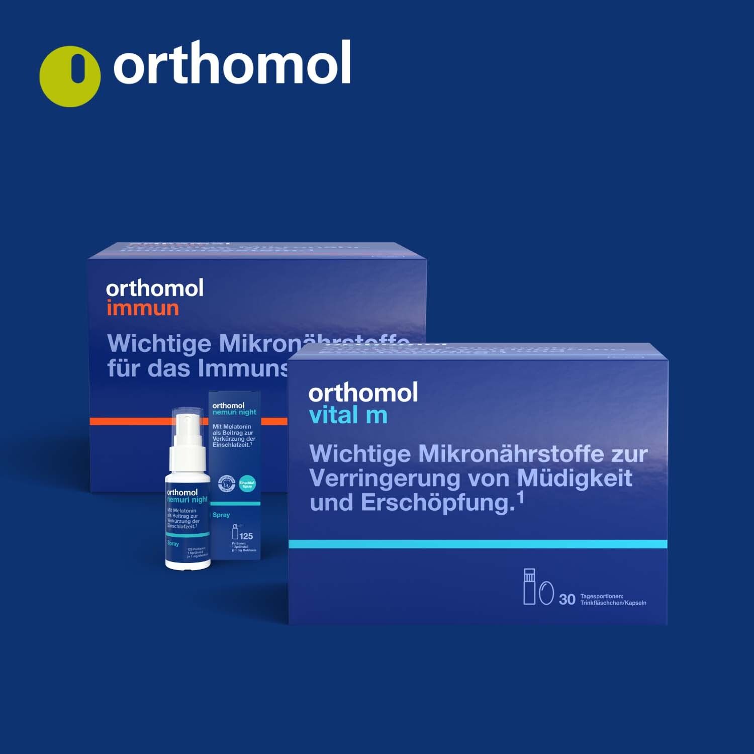 Orthomol Nemuri night - zur Verkürzung der Einschlafzeit - Heißgetränk mit Melatonin und Hopfen-Extrakt - Granulat