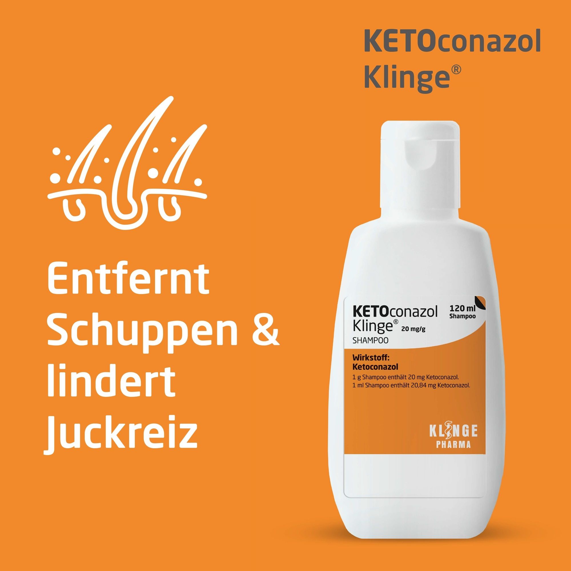 KETOconazol Klinge® 20 mg/g Shampoo