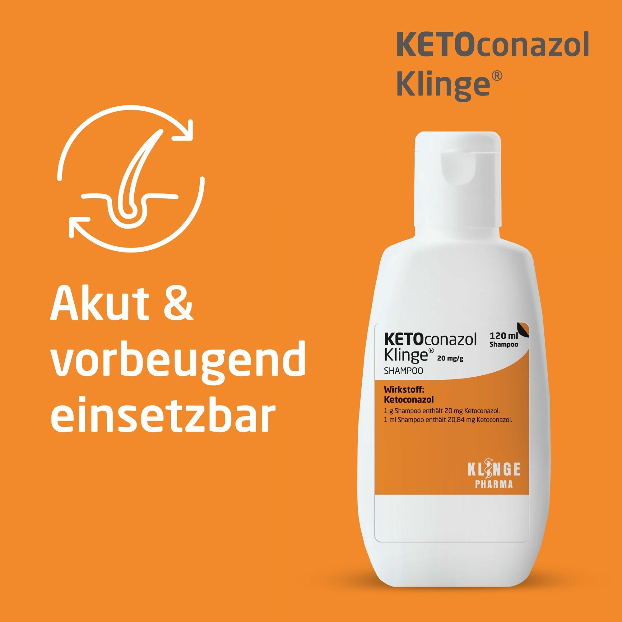 KETOconazol Klinge® 20 mg/g Shampoo