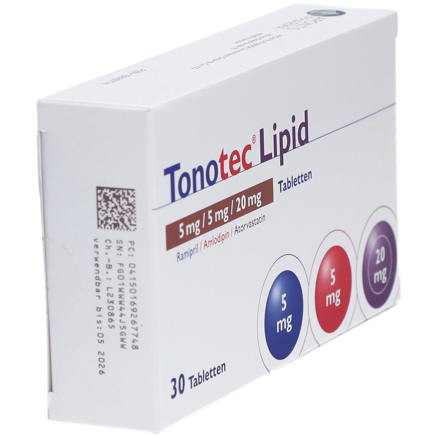 Tonotec Lipid 5 mg/5 mg/20 mg Tabletten 100 St