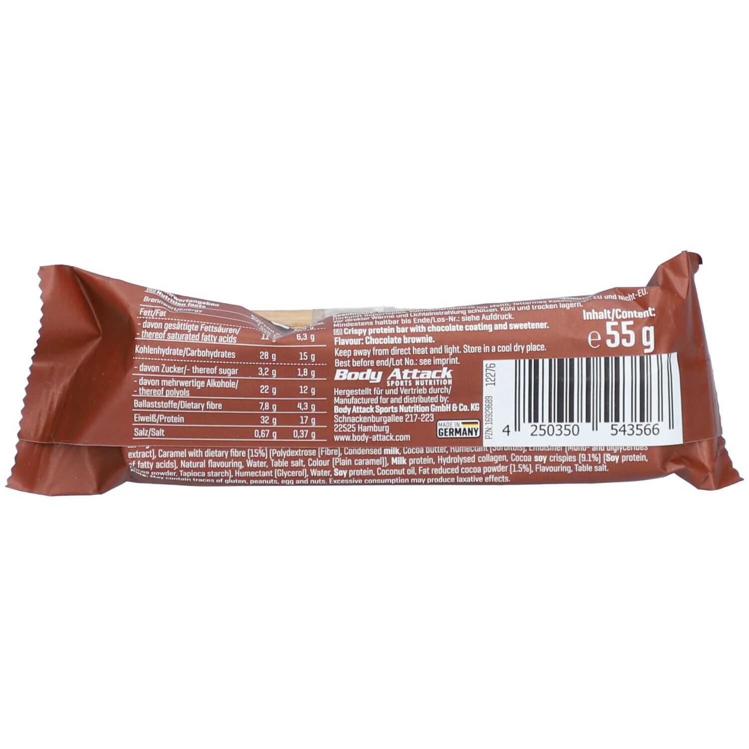 YamBam Bar Crunch Chocolate Brownie 55 g Riegel