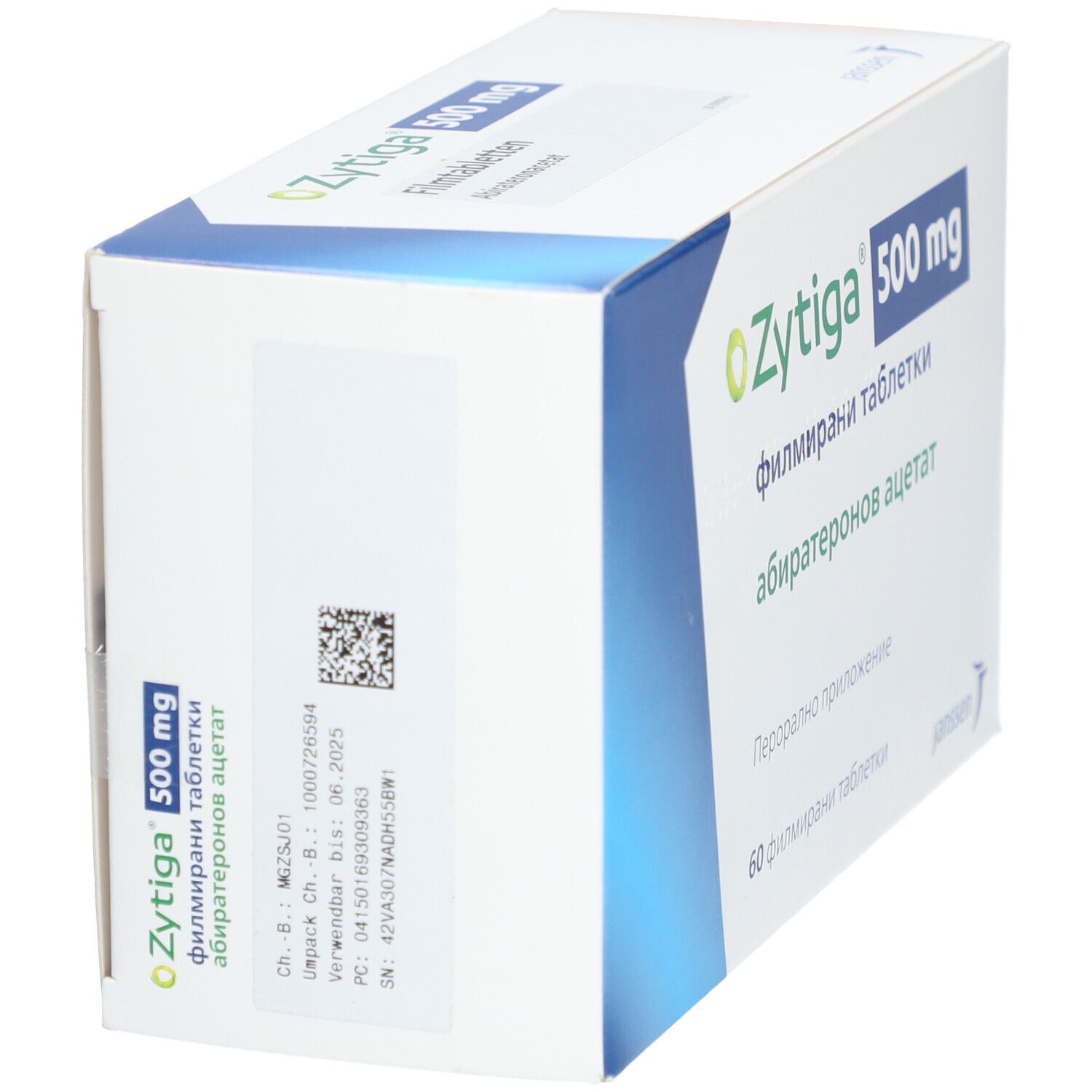 Zytiga 500 mg Filmtabletten 60 St