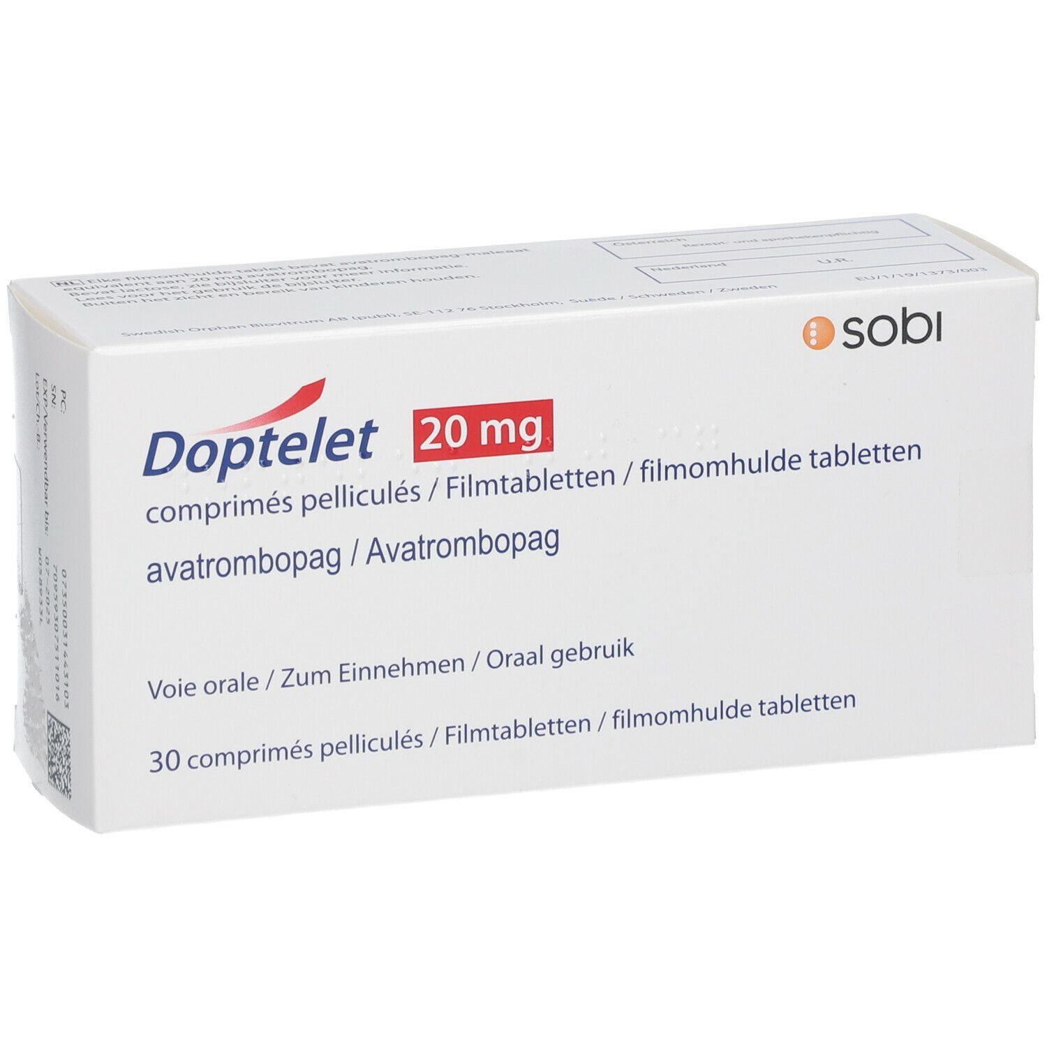 DOPTELET 20 mg Filmtabletten