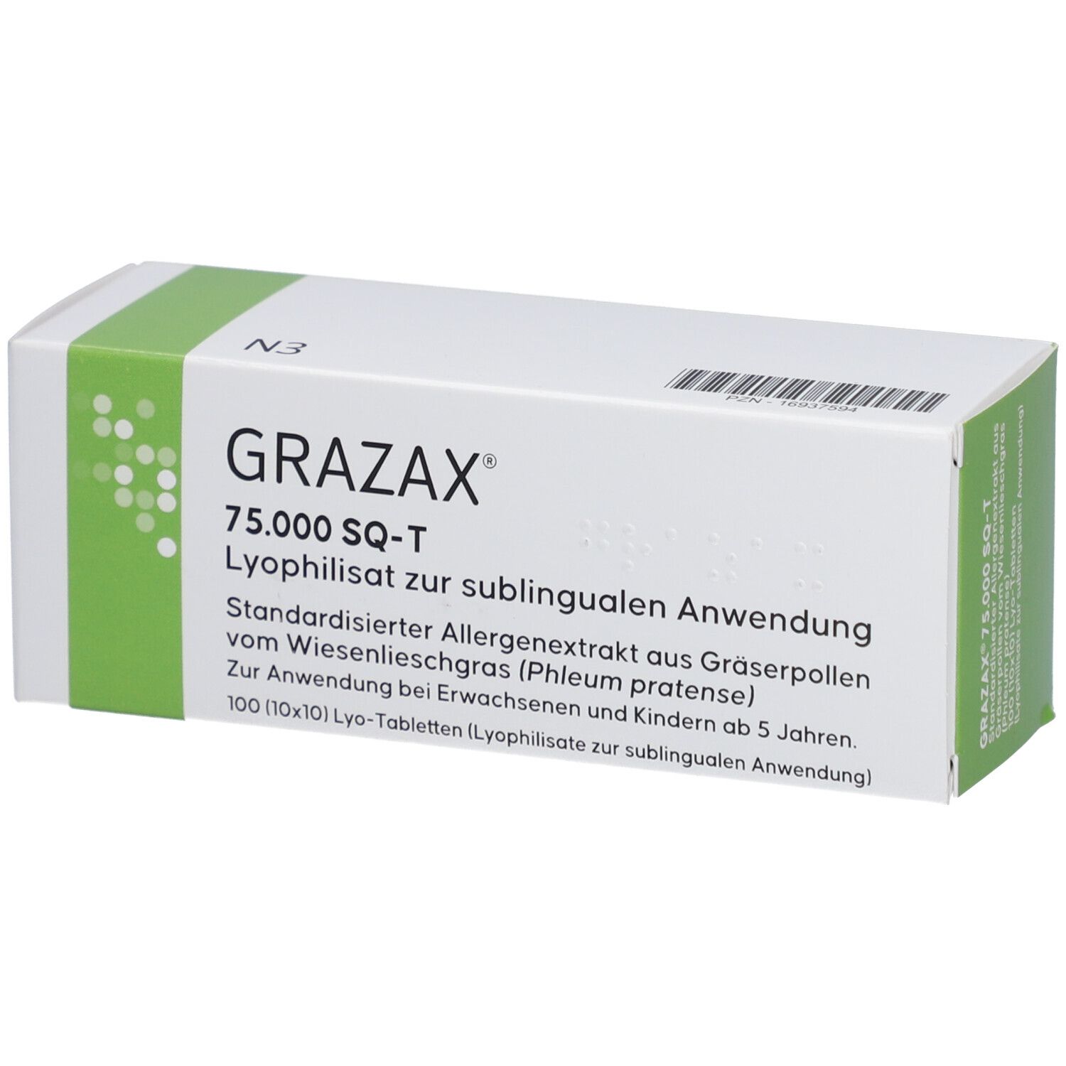 GRAZAX 75.000 SQ-T Lyo-Tab.Lyophilisat z.Einnehmen