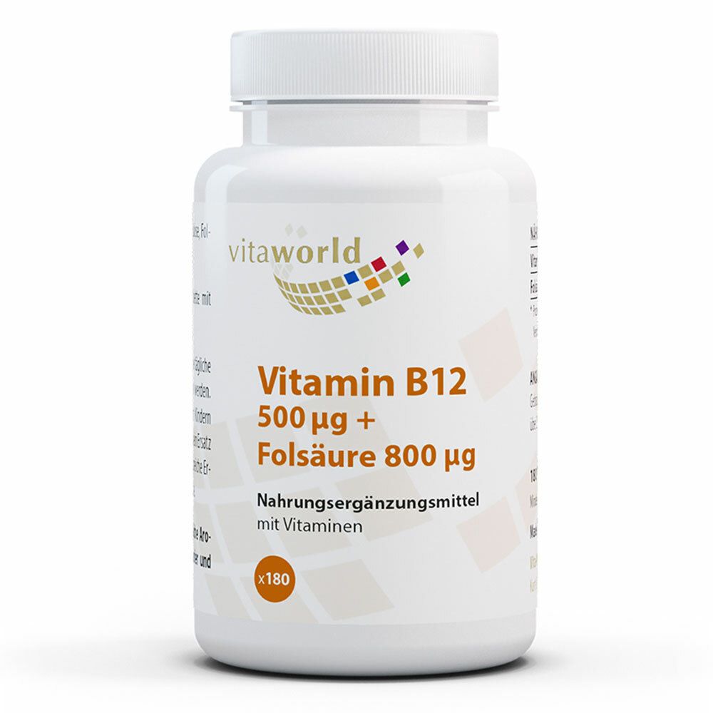 Vitamin B12 500 µg + Folsäure